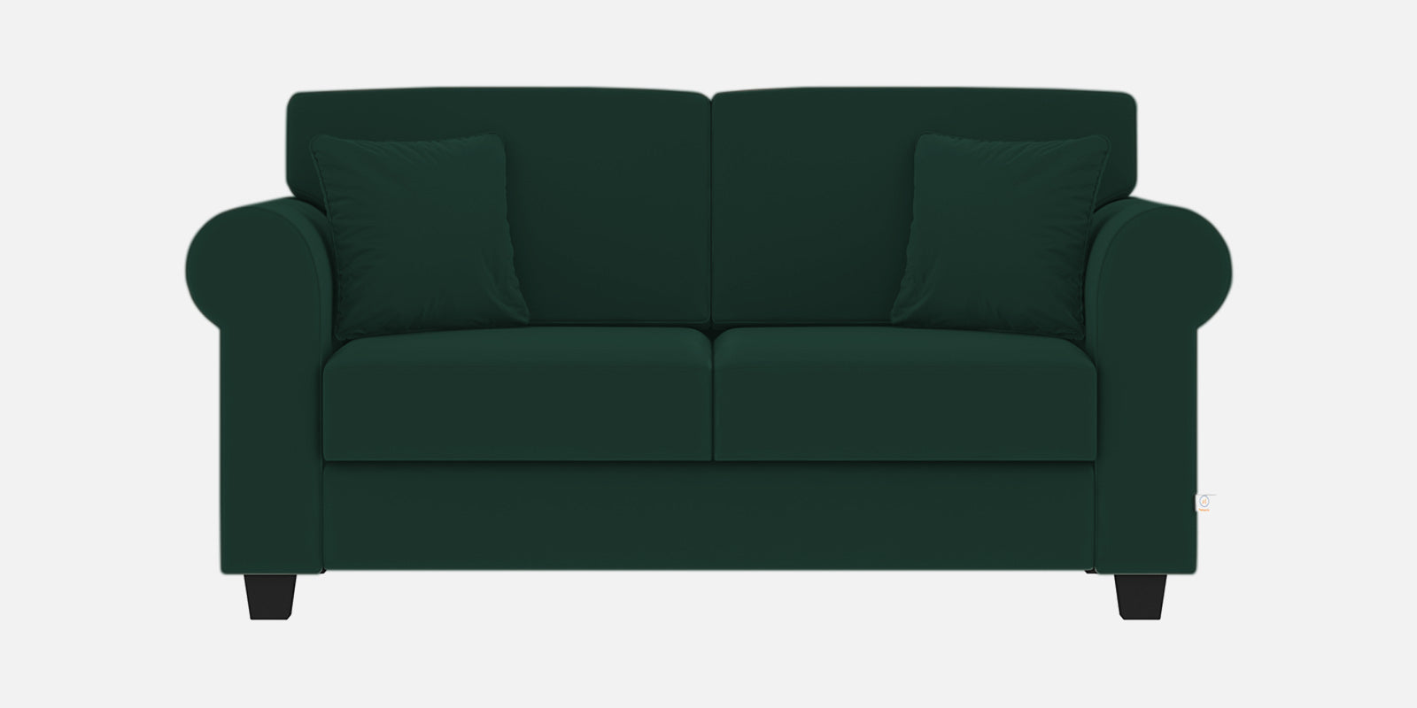 Numonk Velvet 2 Seater Sofa In Forest Green Colour - Febonic Living
