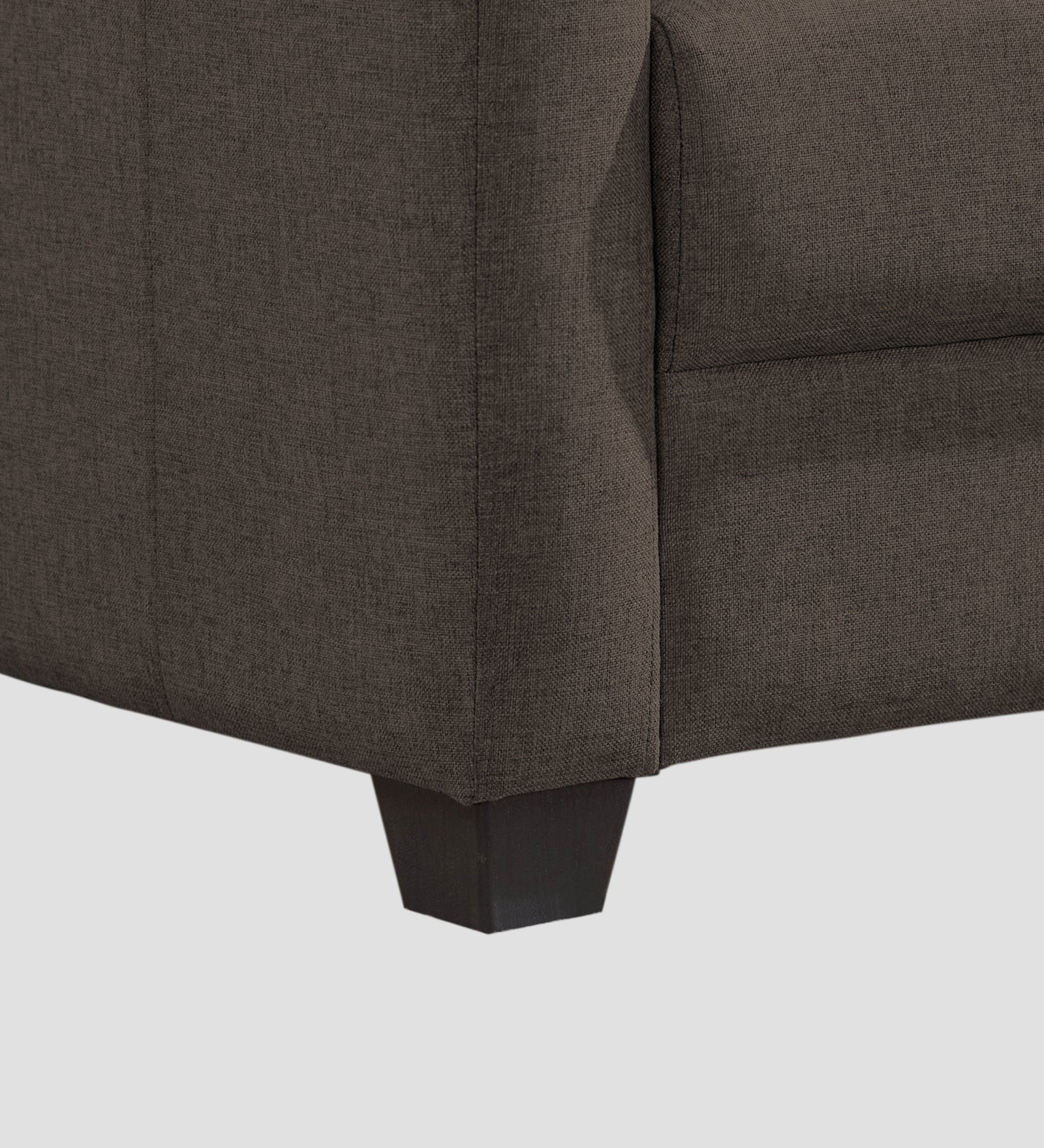 Devo Fabric 1 Seater Sofa In Caspa Brown Colour - Febonic Living