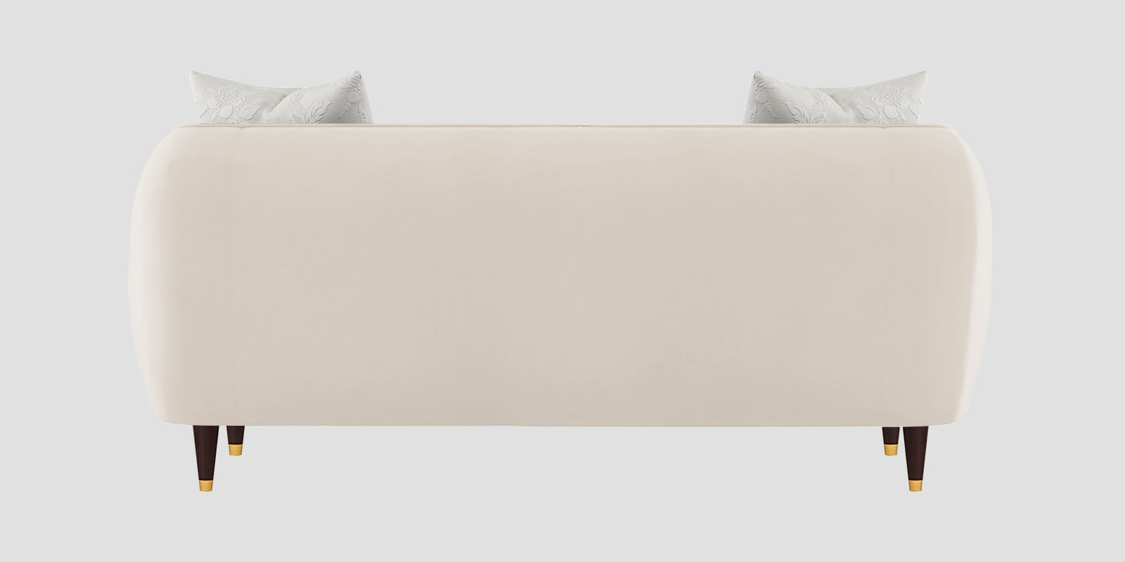 Hairo Velvet 2 Seater Sofa In Camel Beige Colour - Febonic Living