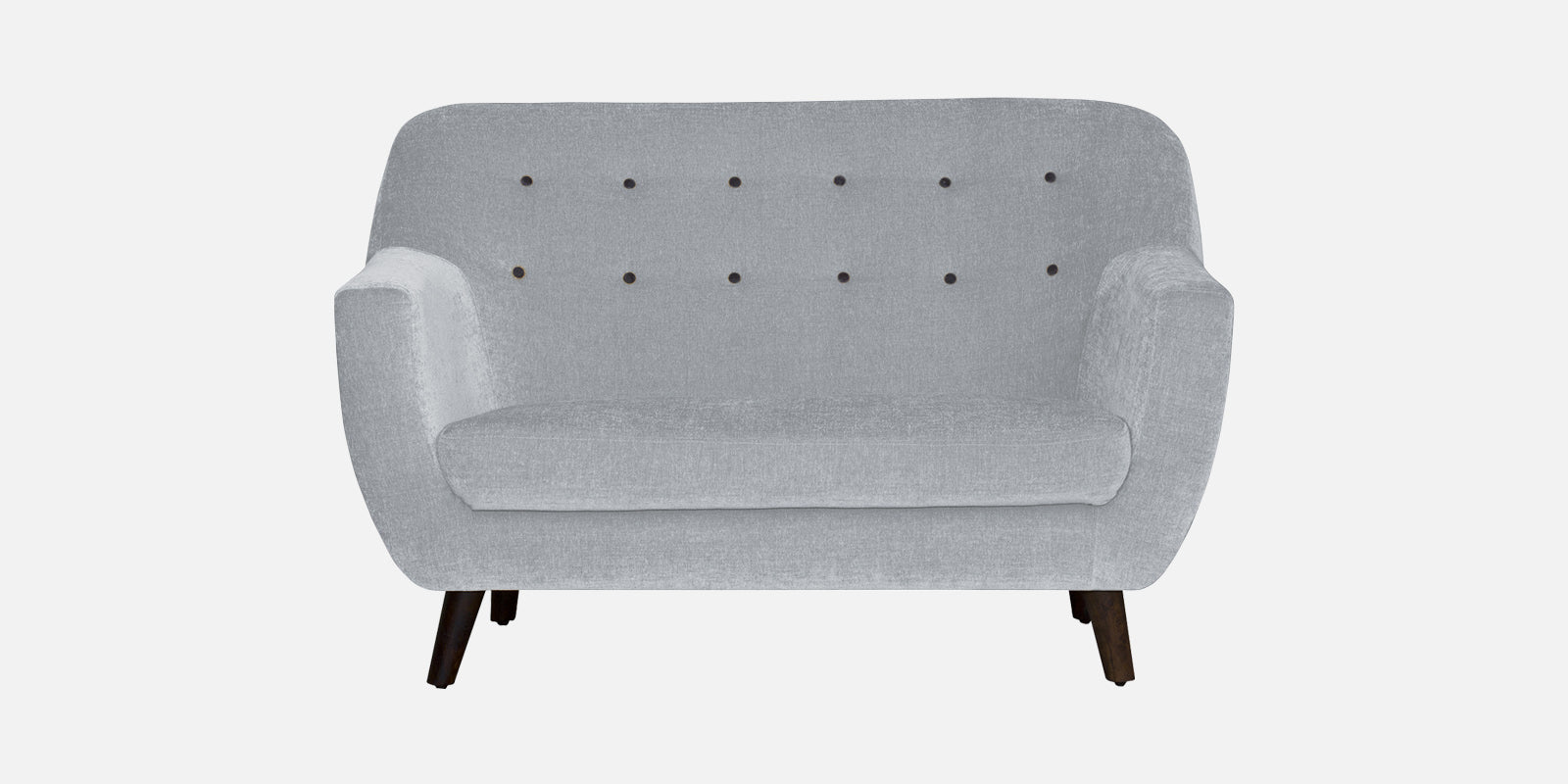 German Fabric 2 Seater Sofa In Coin Grey Colour - Febonic Living