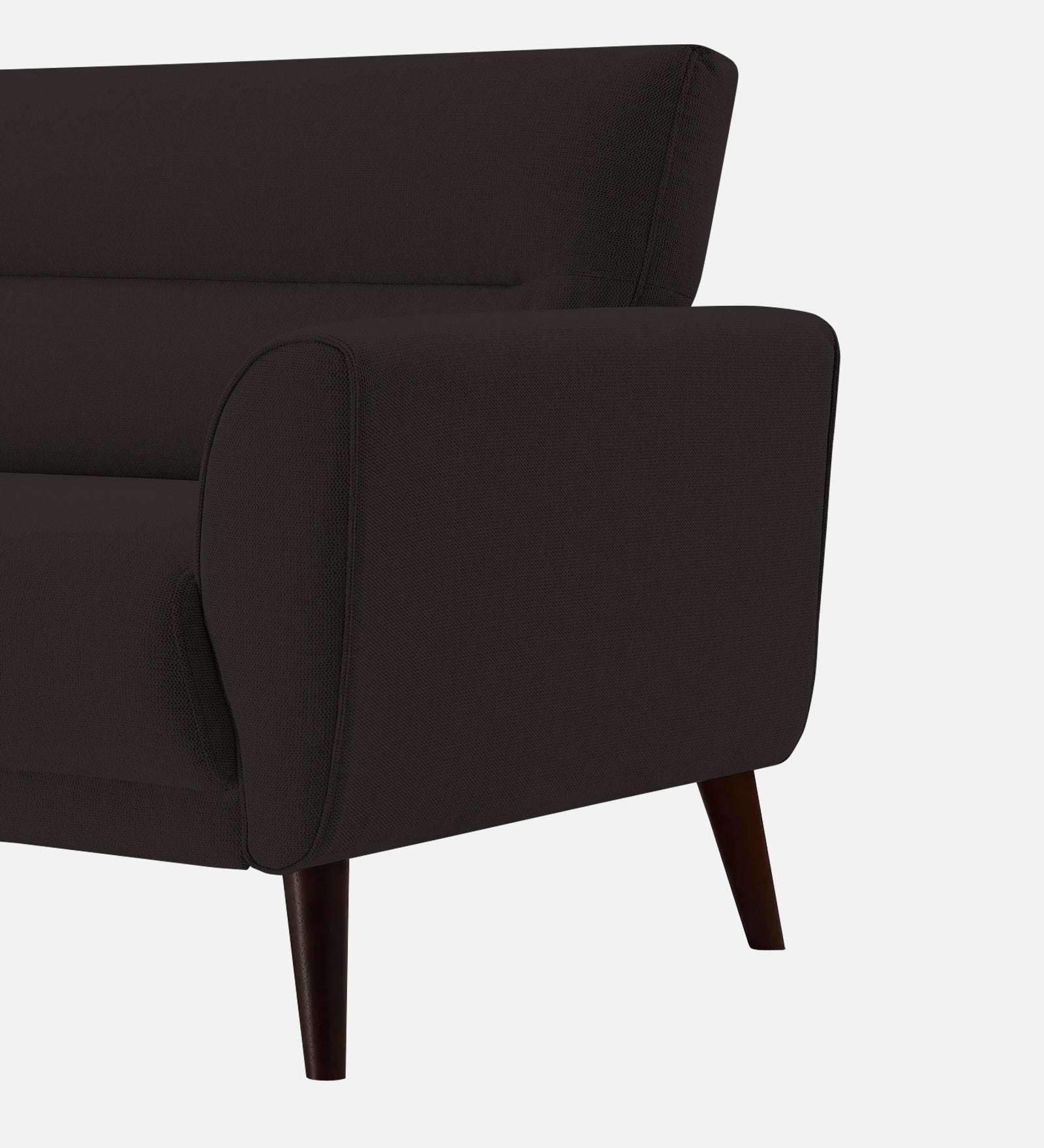 Castro Fabric 1 Seater Sofa In Cara Brown Colour - Febonic Living