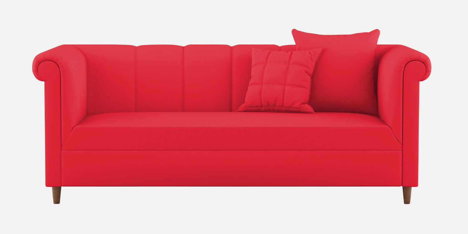 Rubi Velvet 3 Seater Sofa In Ox Blood Maroon Colour - Febonic Living