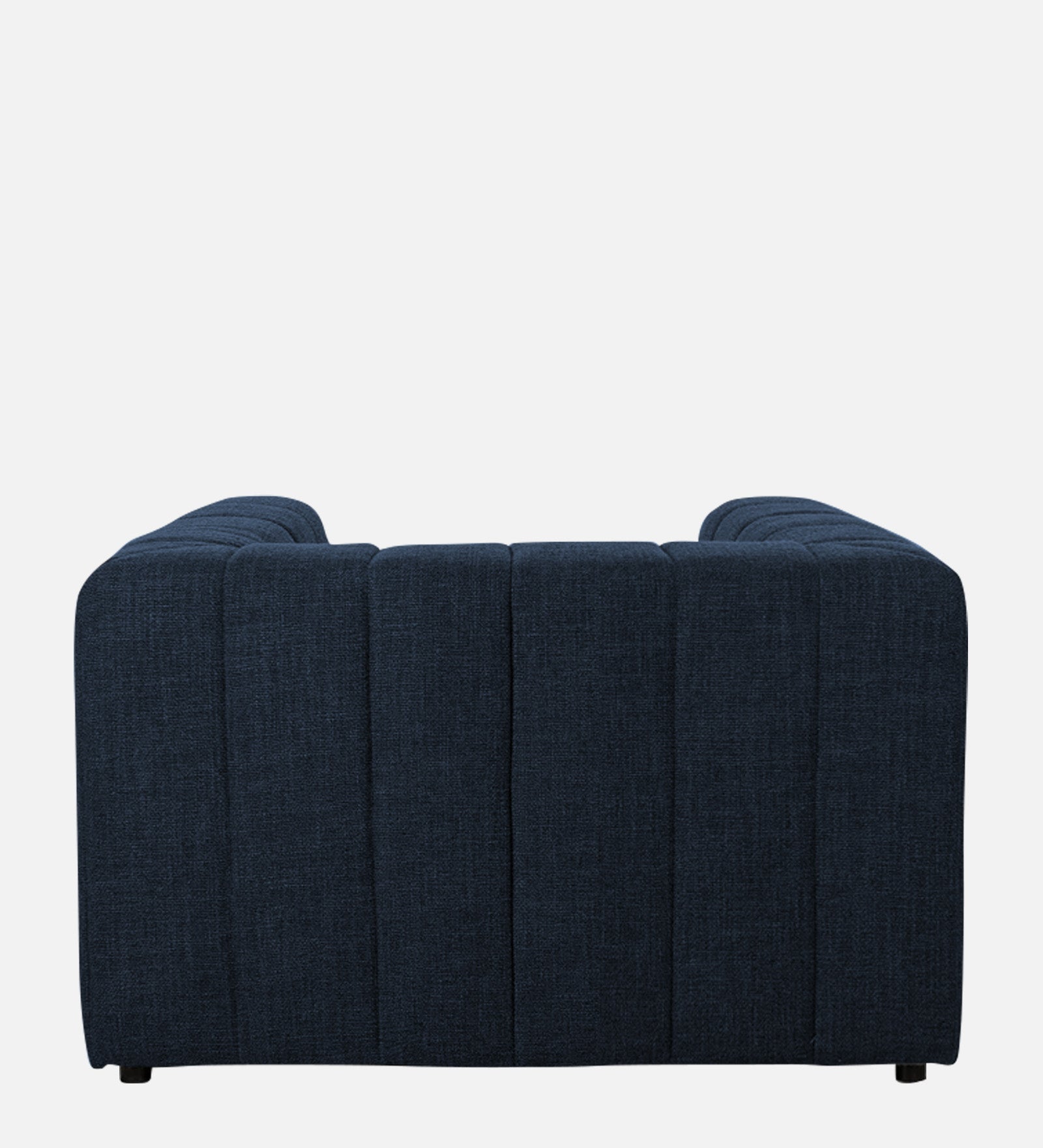 Lara Fabric 1 Seater Sofa in Denim Blue Colour
