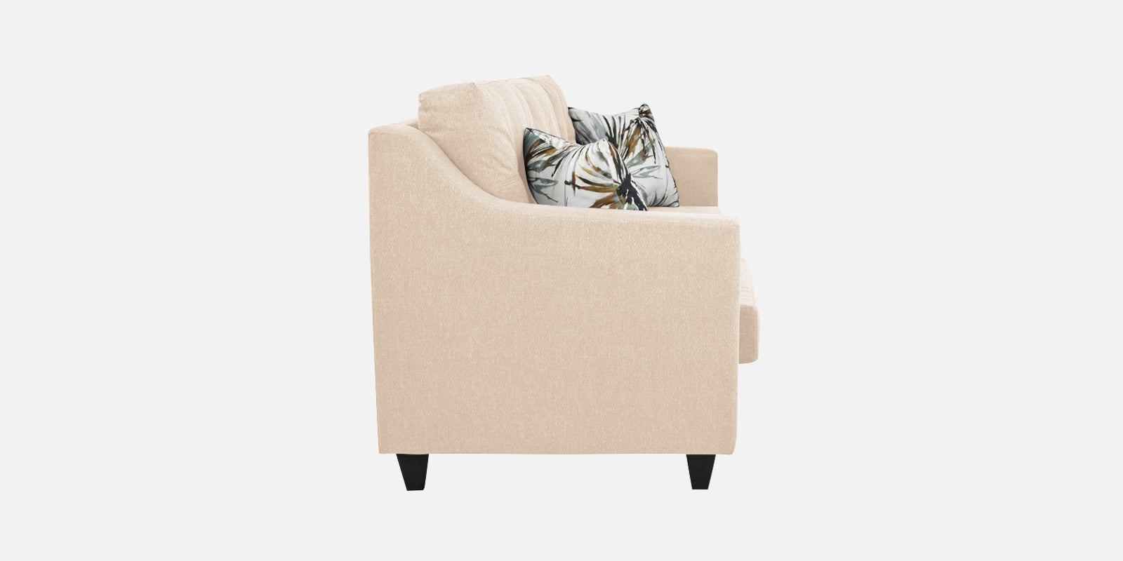 Welly Fabric 3 Seater Sofa In Woom Beige Colour - Febonic Living