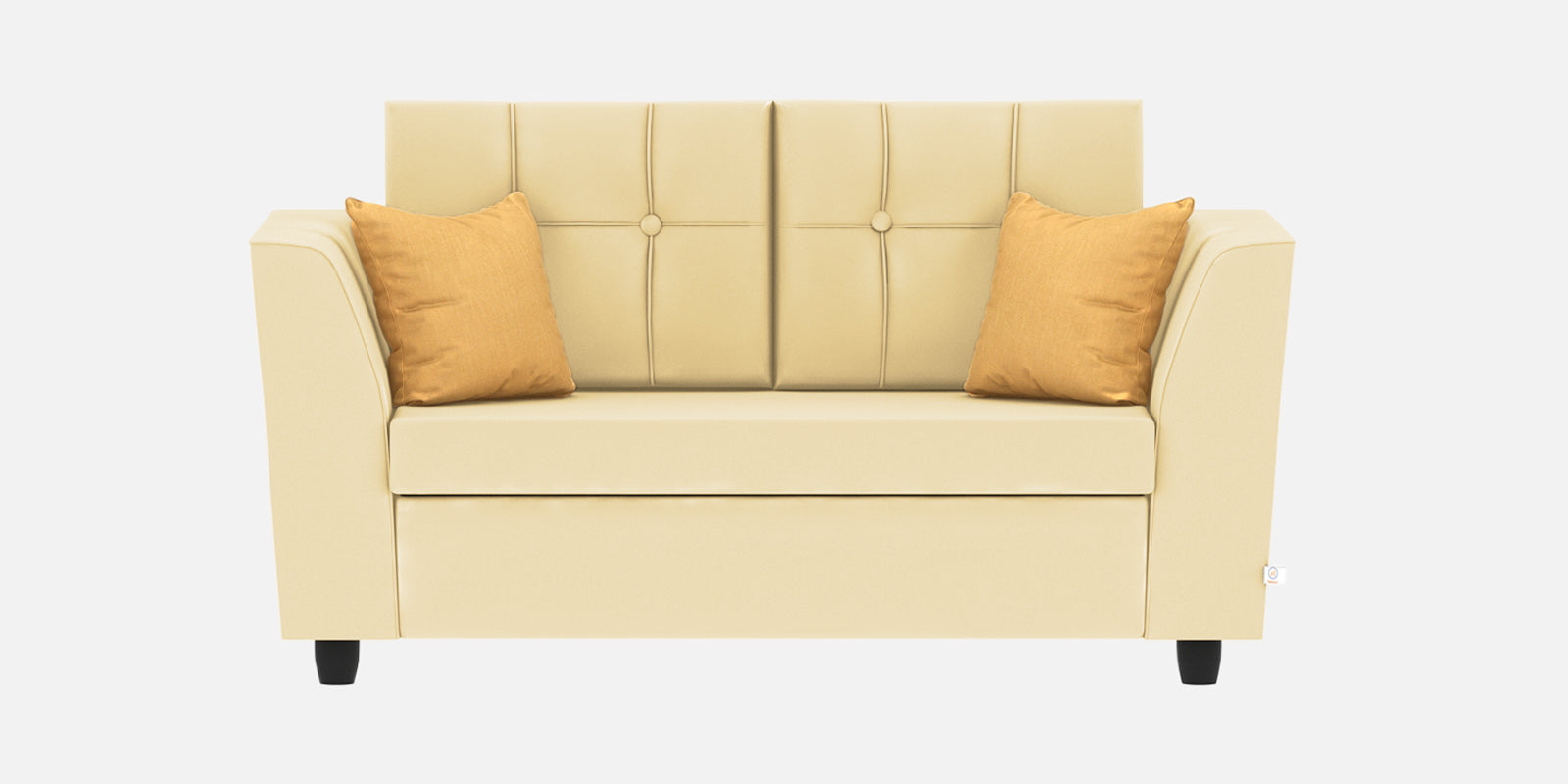 Nestin Velvet 2 Seater Sofa In Sandy Beige Colour - Febonic Living
