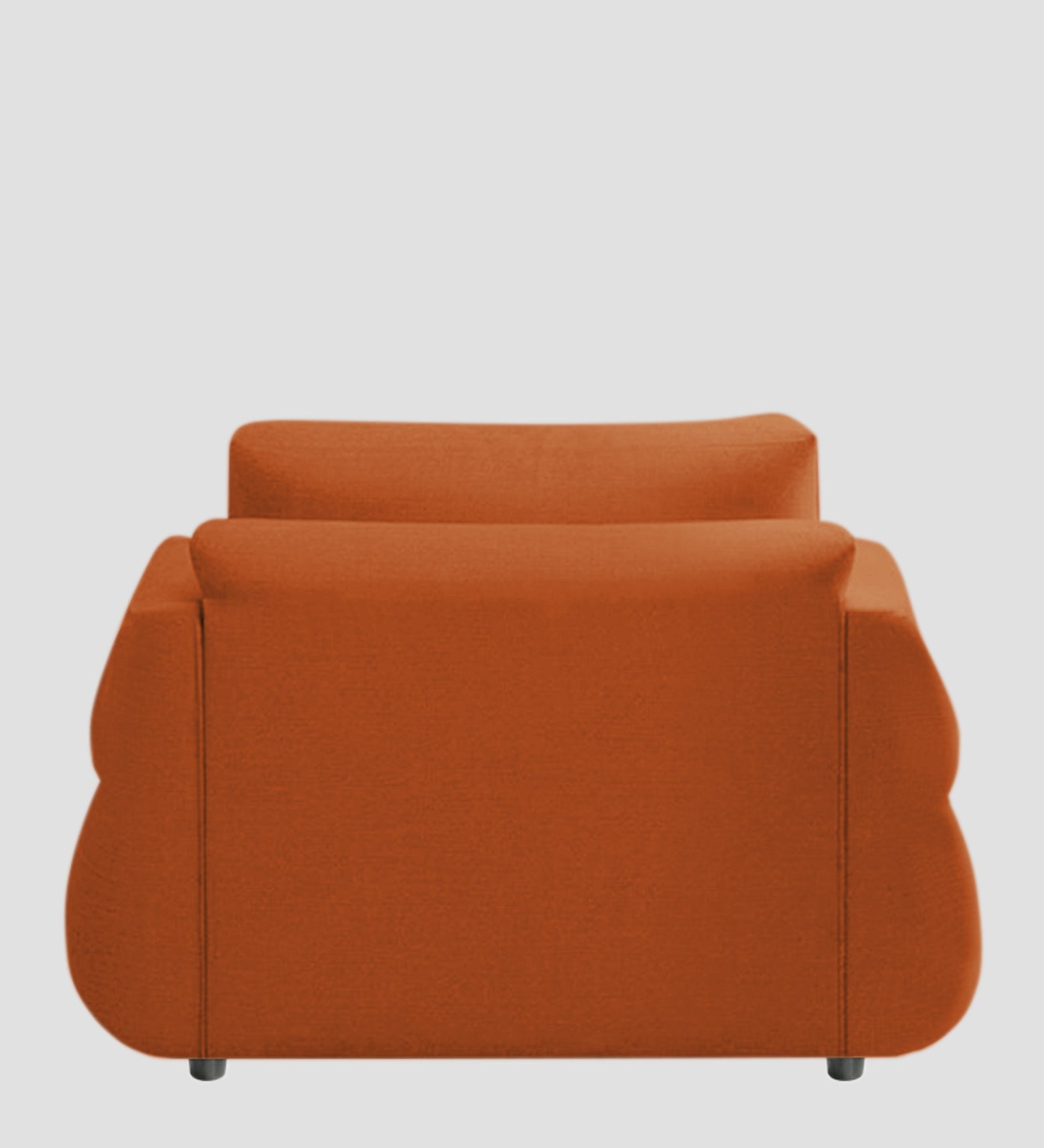 Jack Fabric 1 Seater Sofa In Vivid Orange Colour - Febonic Living