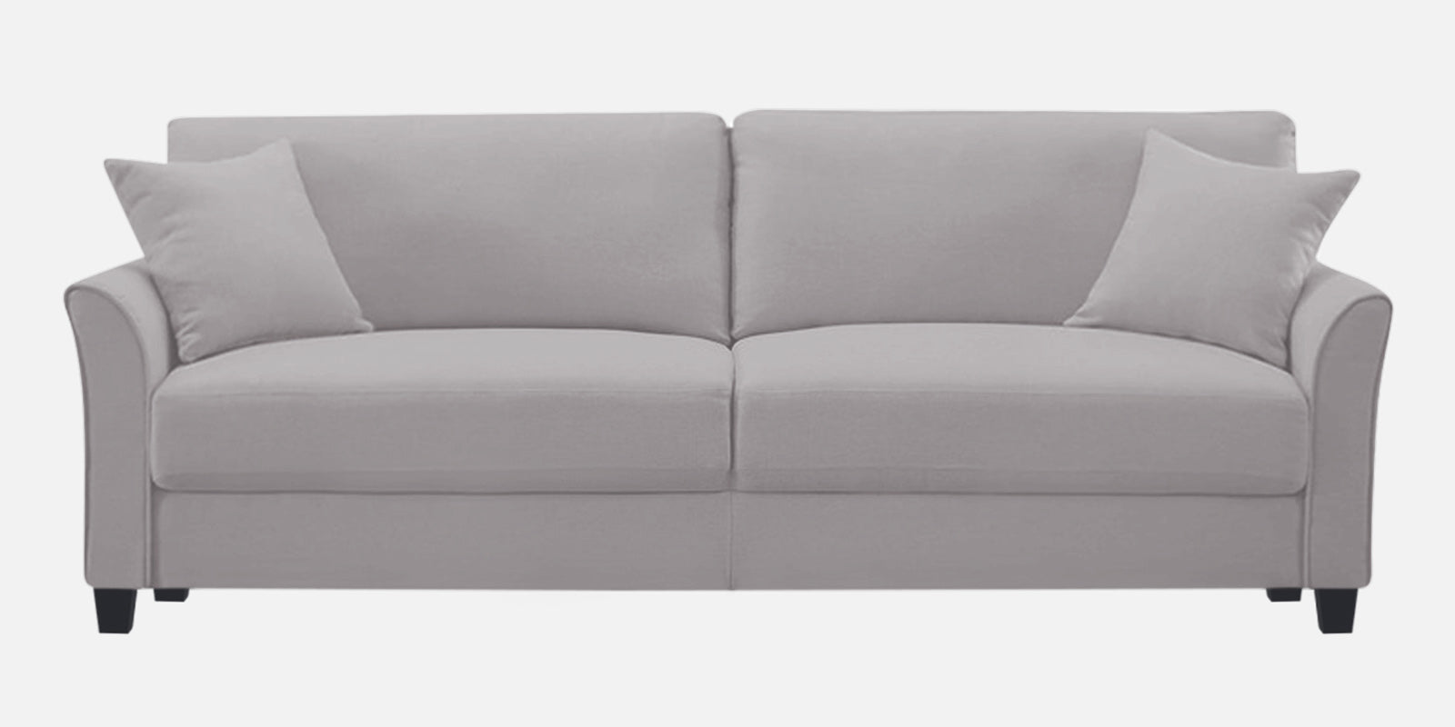 Daroo Velvet 3 Seater Sofa In Concrete Grey Colour - Febonic Living