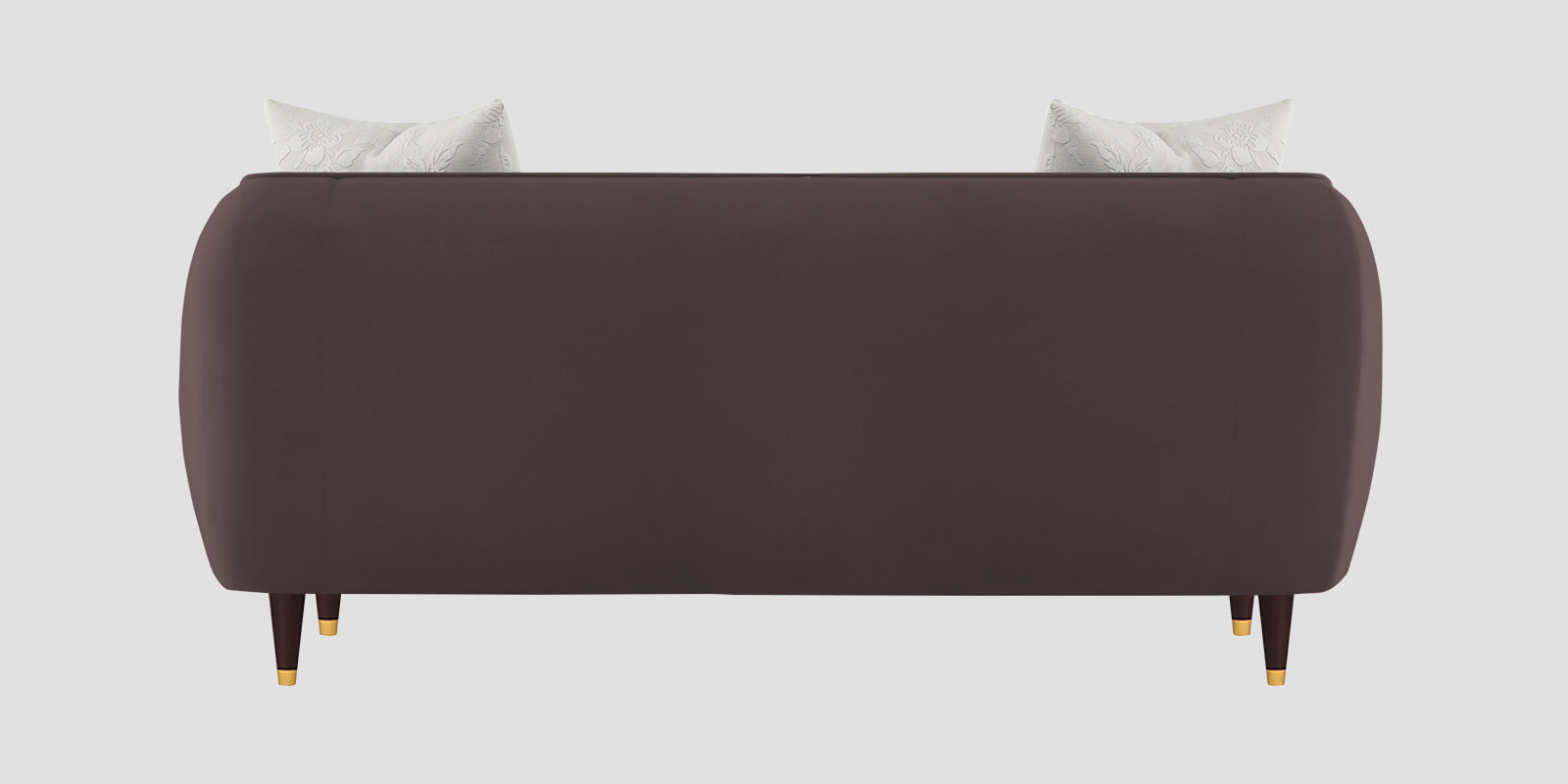 Hairo Velvet 2 Seater Sofa In Mocha Brown Colour - Febonic Living