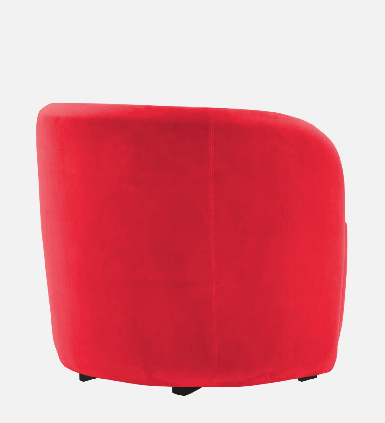 Lucky Velvet Wing Chair In Ox Blood Maroon Colour - Febonic Living