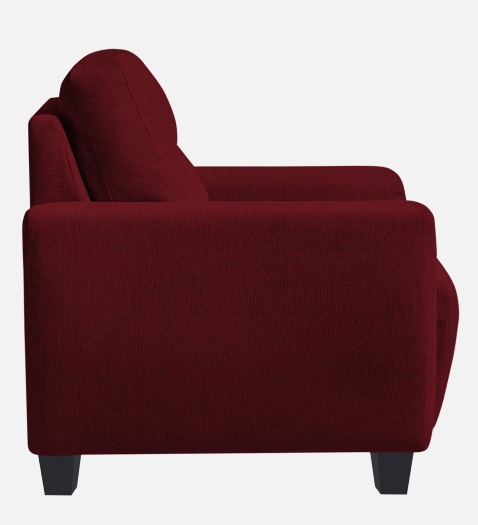Bakadi Fabric 1 Seater Sofa In Ruby Red Colour - Febonic Living