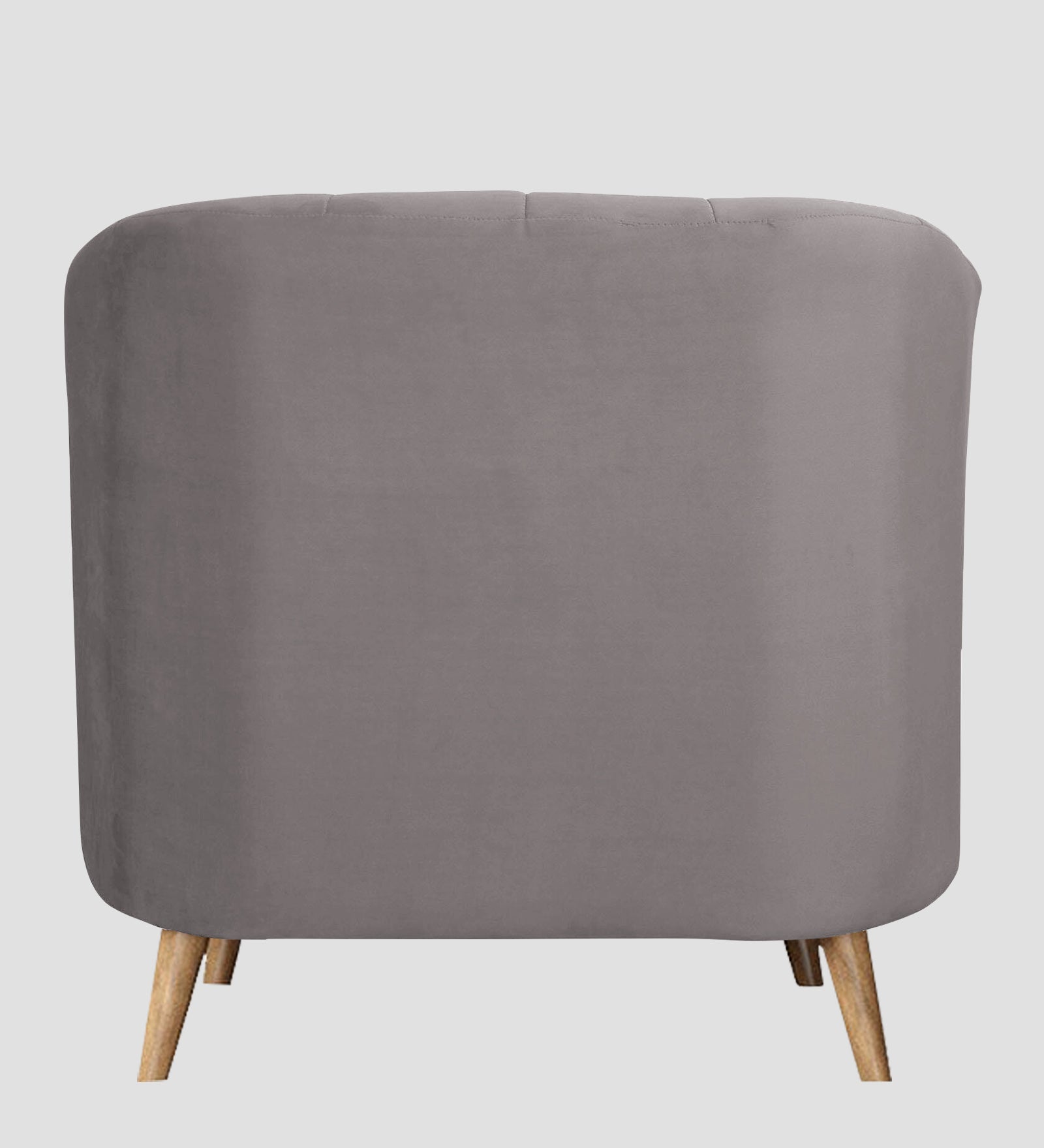 Kaylee Velvet 1 Seater Sofa In Pearl Grey Colour - Febonic Living