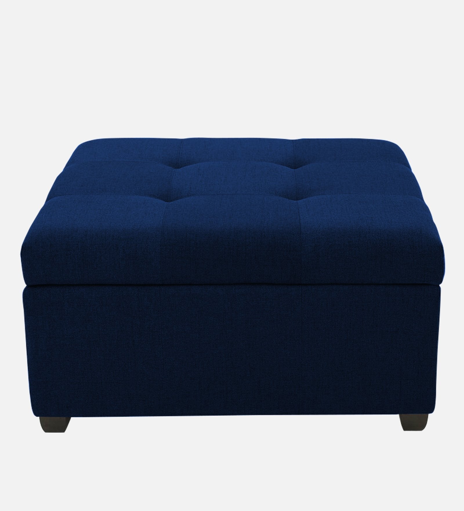 Mubila Fabric Ottoman In Royal Blue Colour With Storage - Febonic Living