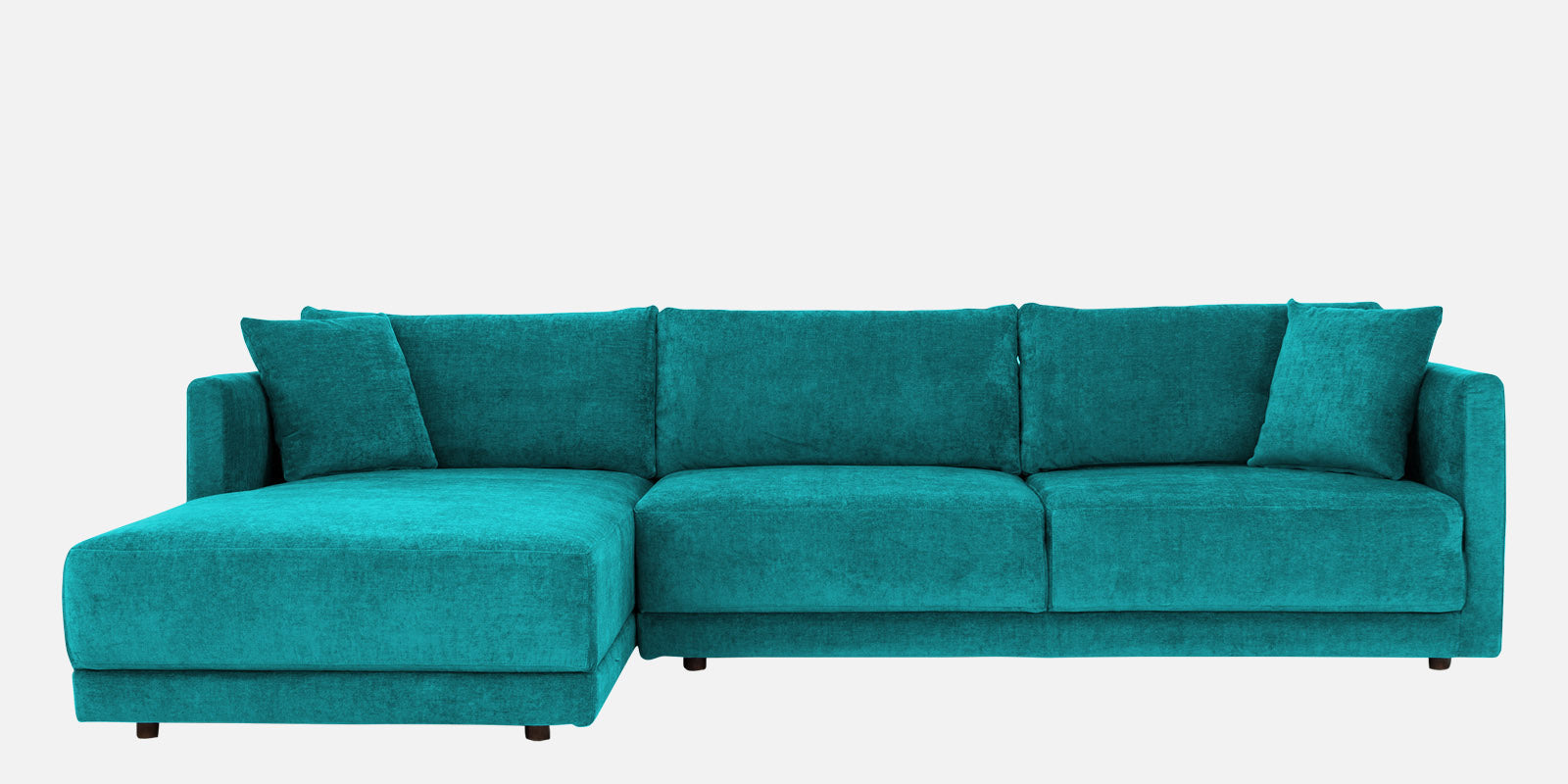 Northern Fabric RHS Sectional Sofa (3+Lounger) In Sea Green Colour - Febonic Living