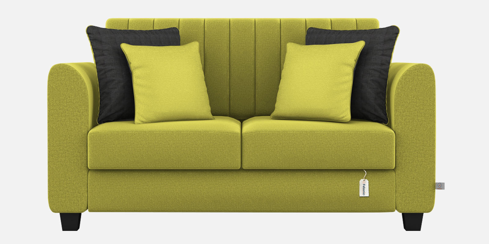 Cosmic Fabric 2 Seater Sofa In Parrot Green Colour - Febonic Living