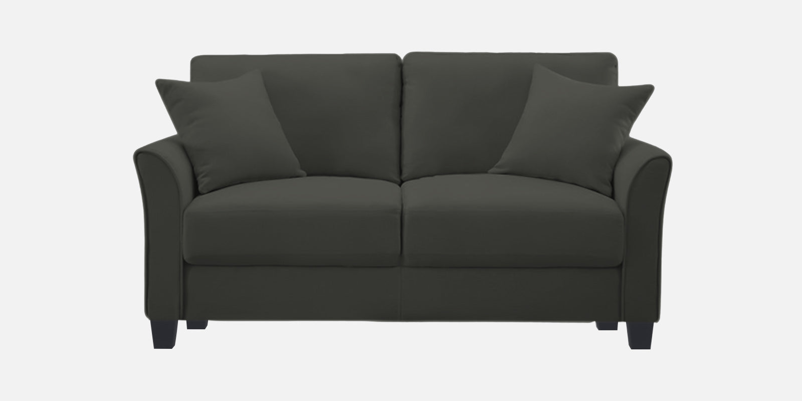 Daroo Velvet 2 Seater Sofa In Hory Grey Colour - Febonic Living