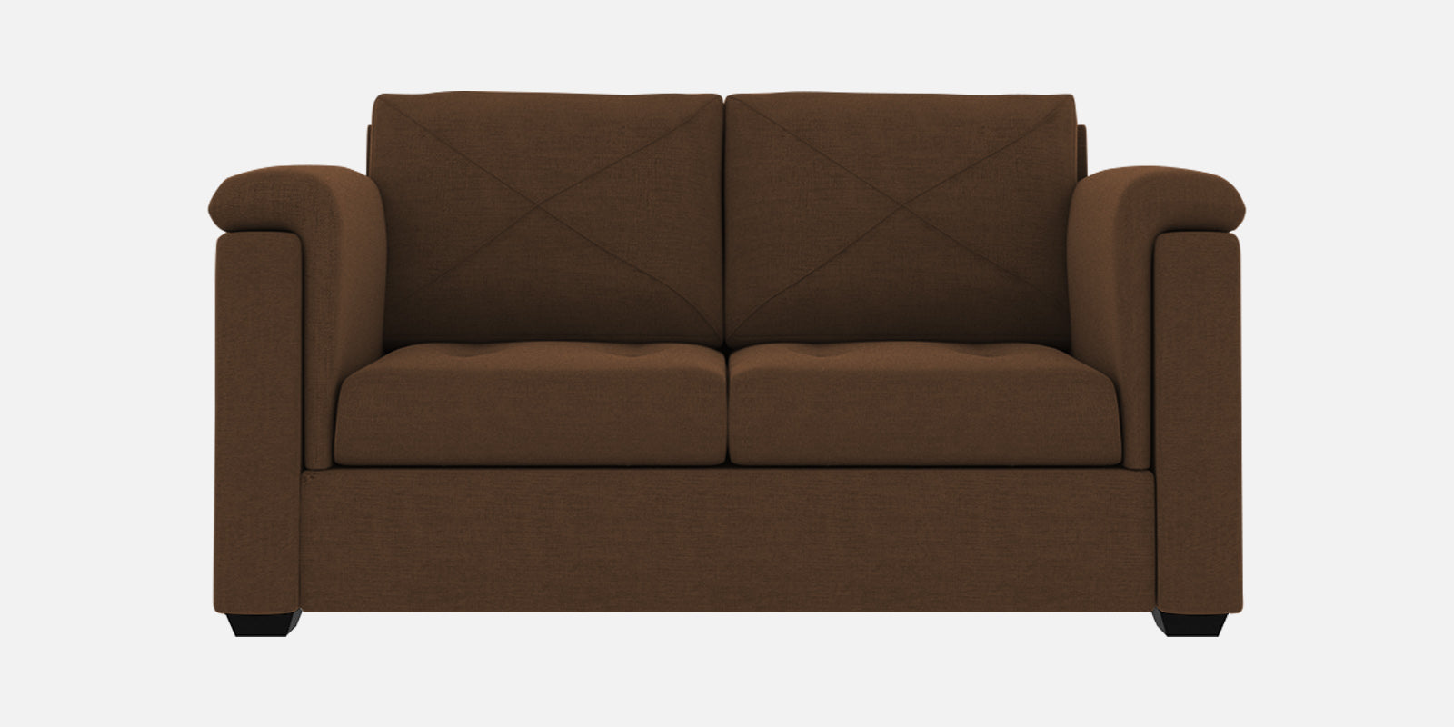 Andres Fabric 2 Seater Sofa In ChestNut Brown Colour - Febonic Living