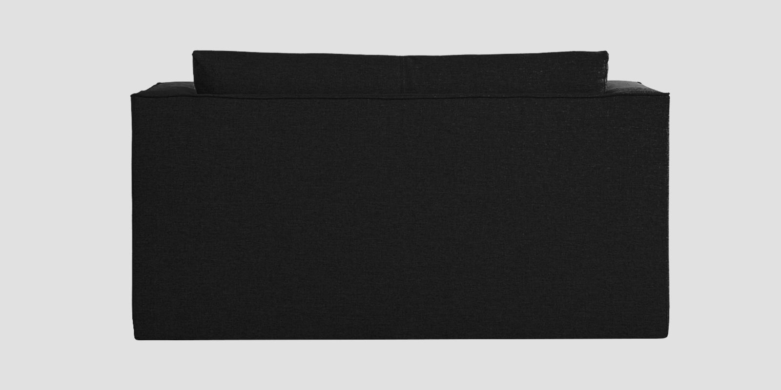 Kenia Fabric 2 Seater Foldable Sofa Cum Bed In Zed Black Colour - Febonic Living