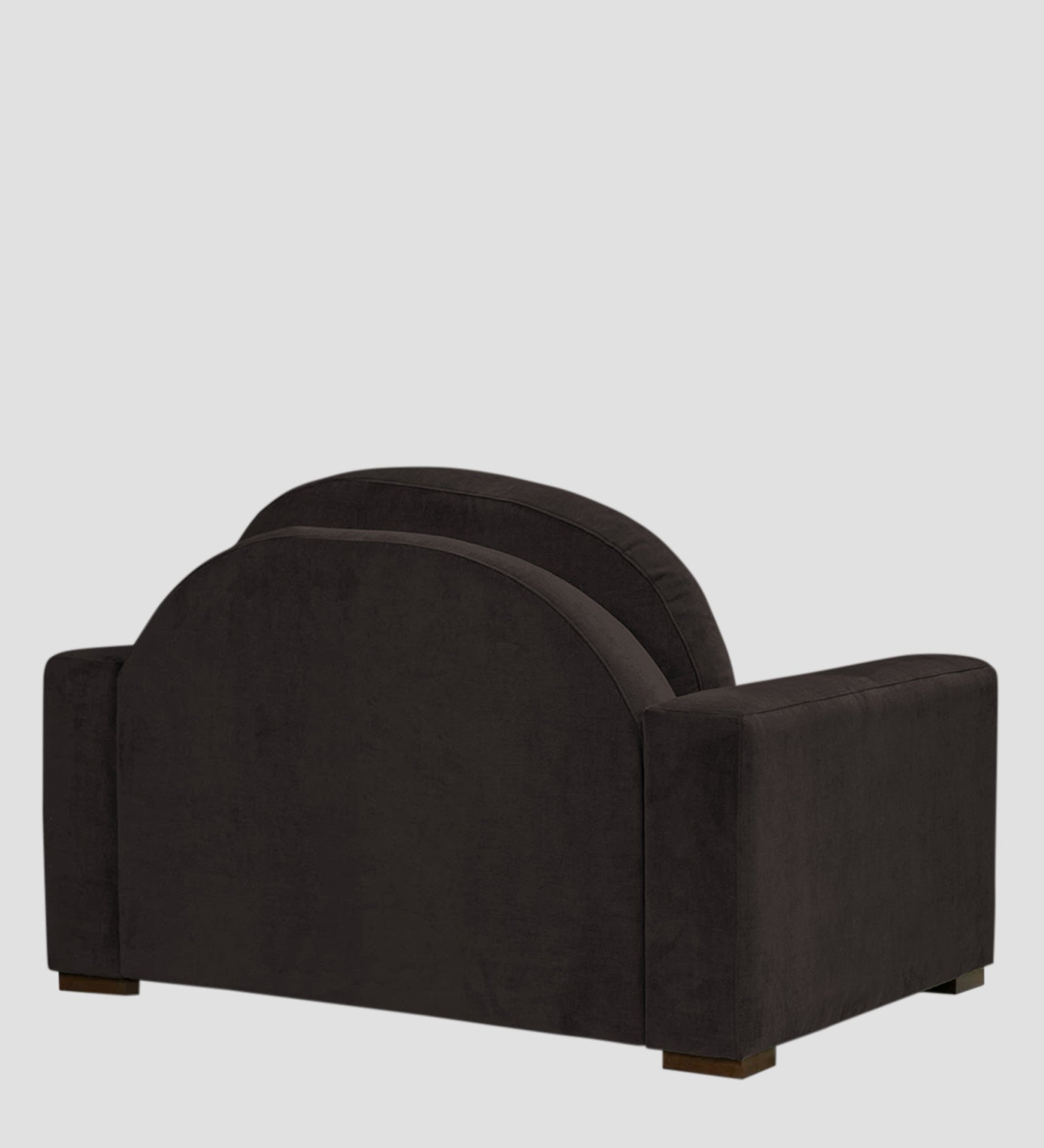Dara Fabric 1 Seater Sofa In Cara Brown Colour - Febonic Living
