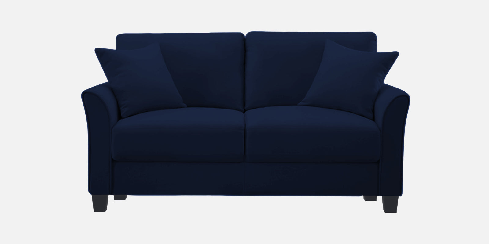 Daroo Velvet 2 Seater Sofa In Indigo Blue Colour - Febonic Living