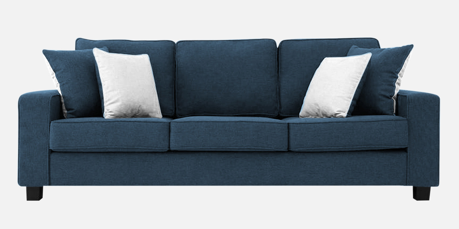 Ladybug Fabric 3 Seater Sofa In Light Blue Colour - Febonic Living