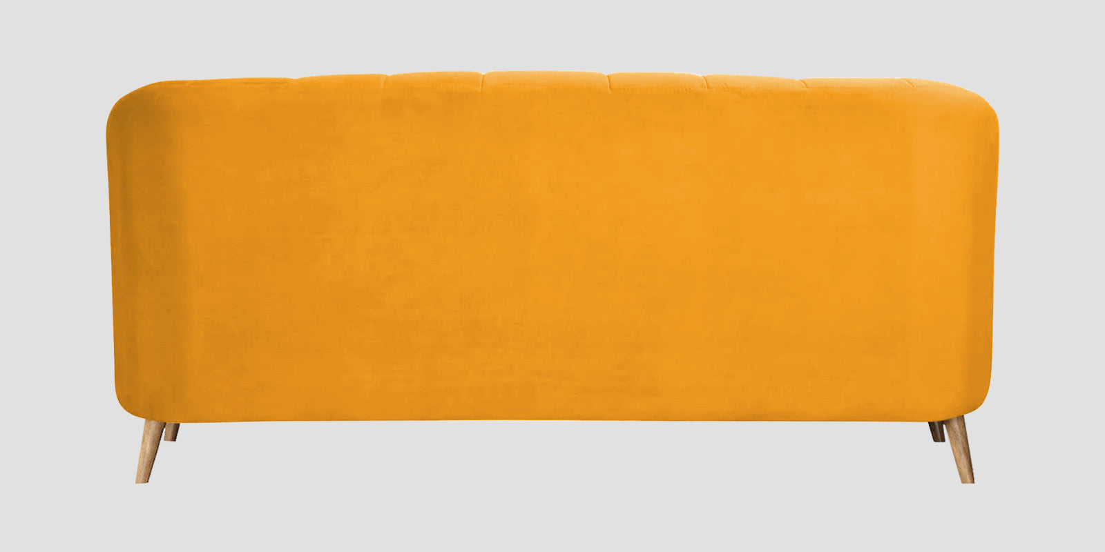 Kaylee Velvet 3 Seater Sofa In Safforn Yellow Colour - Febonic Living