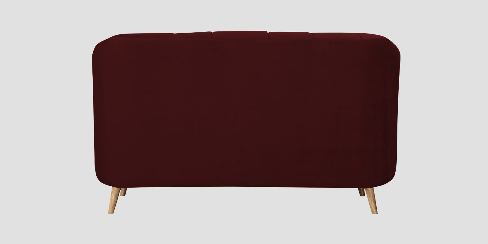 Kaylee Velvet 2 Seater Sofa In Blood Maroon Colour - Febonic Living