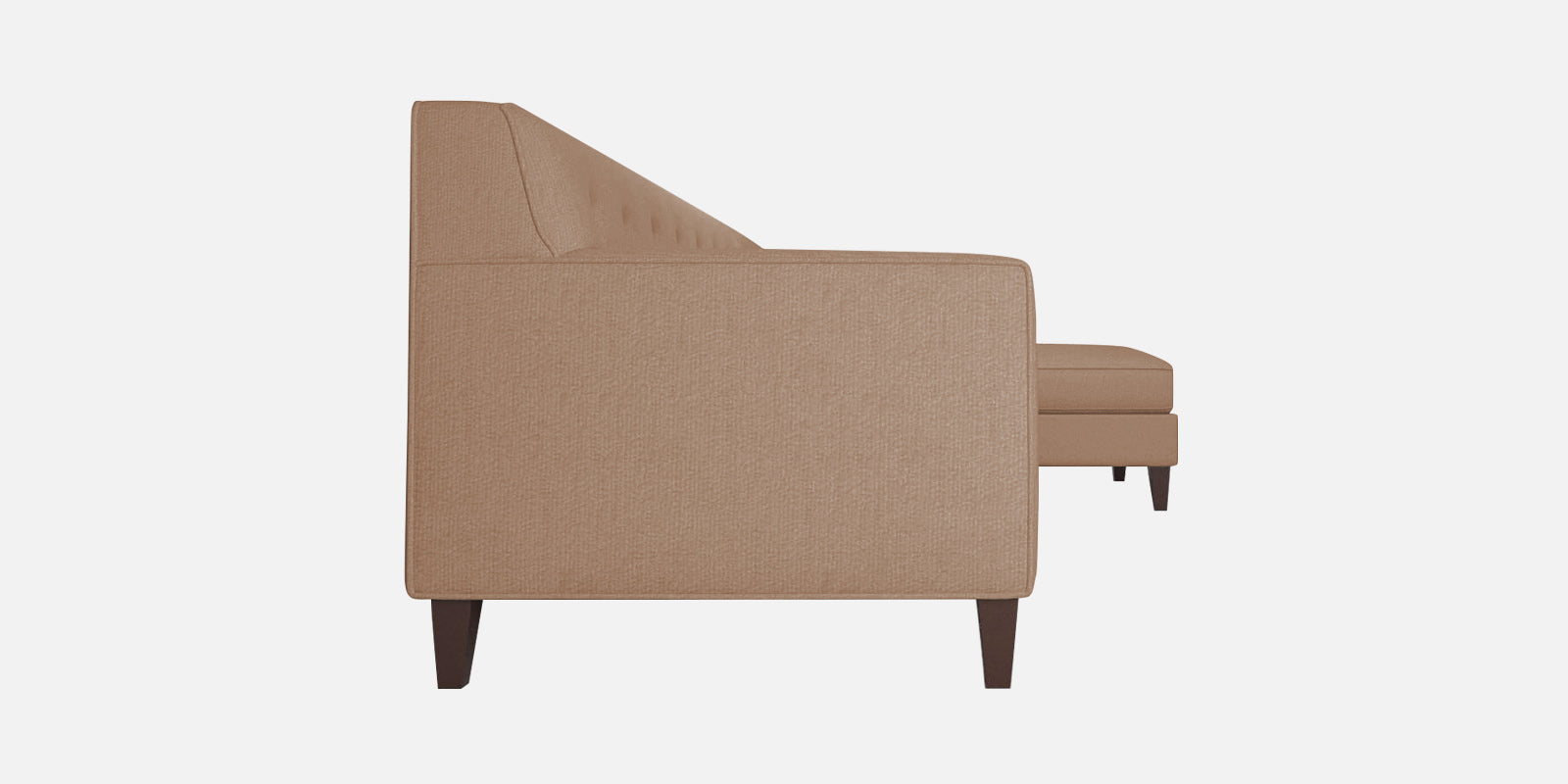 Miller Fabric LHS Sectional Sofa (3+Lounger) In Cosmic Beige Colour - Febonic Living