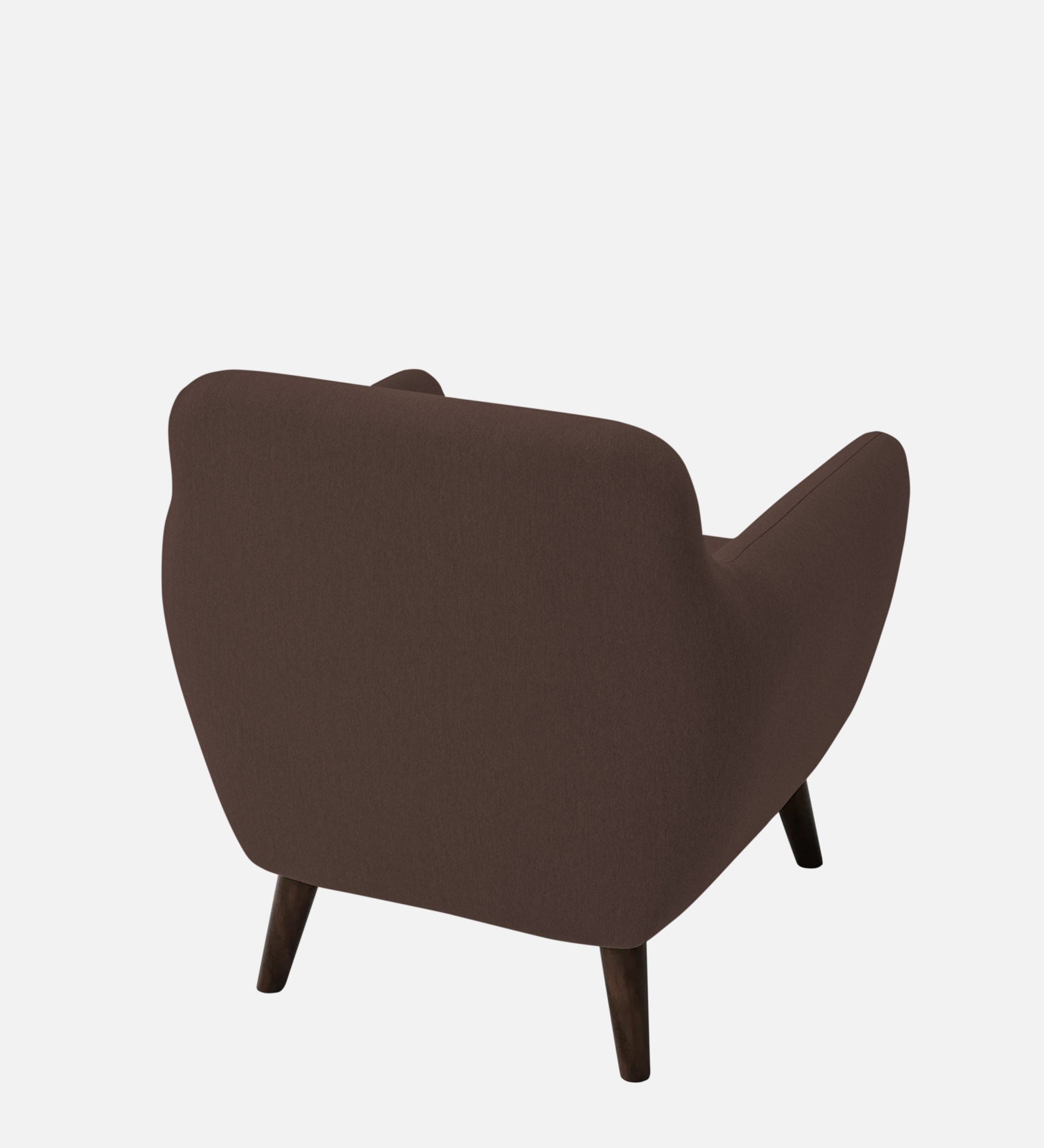 Goofy Fabric 1 Seater Sofa In Caramel Brown Colour - Febonic Living