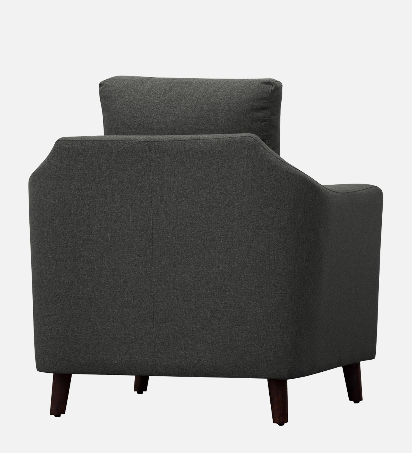 Kevin Fabric 1 Seater Sofa In Charcoal Grey Colour - Febonic Living