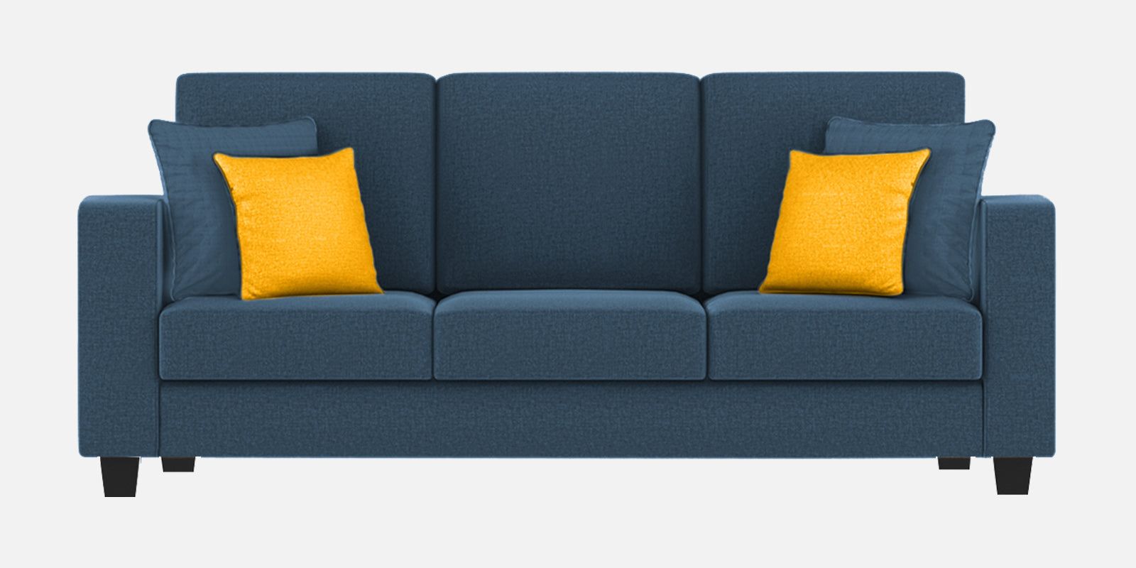 Nabi Fabric 3 Seater Sofa In Light Blue Colour - Febonic Living