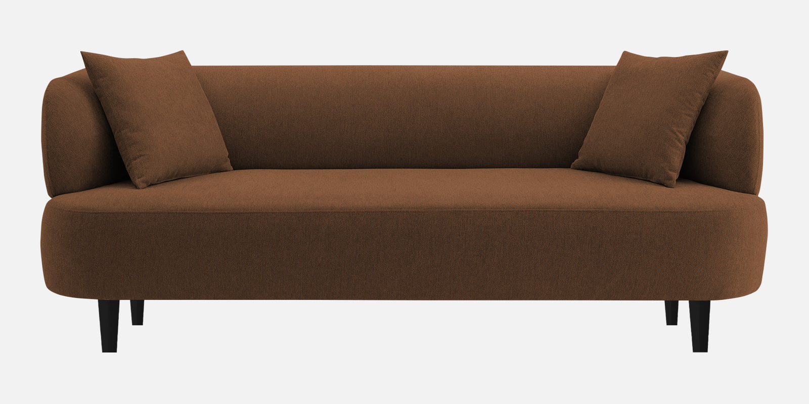 Carson Fabric 3 Seater Sofa In Chestnut Brown Colour - Febonic Living