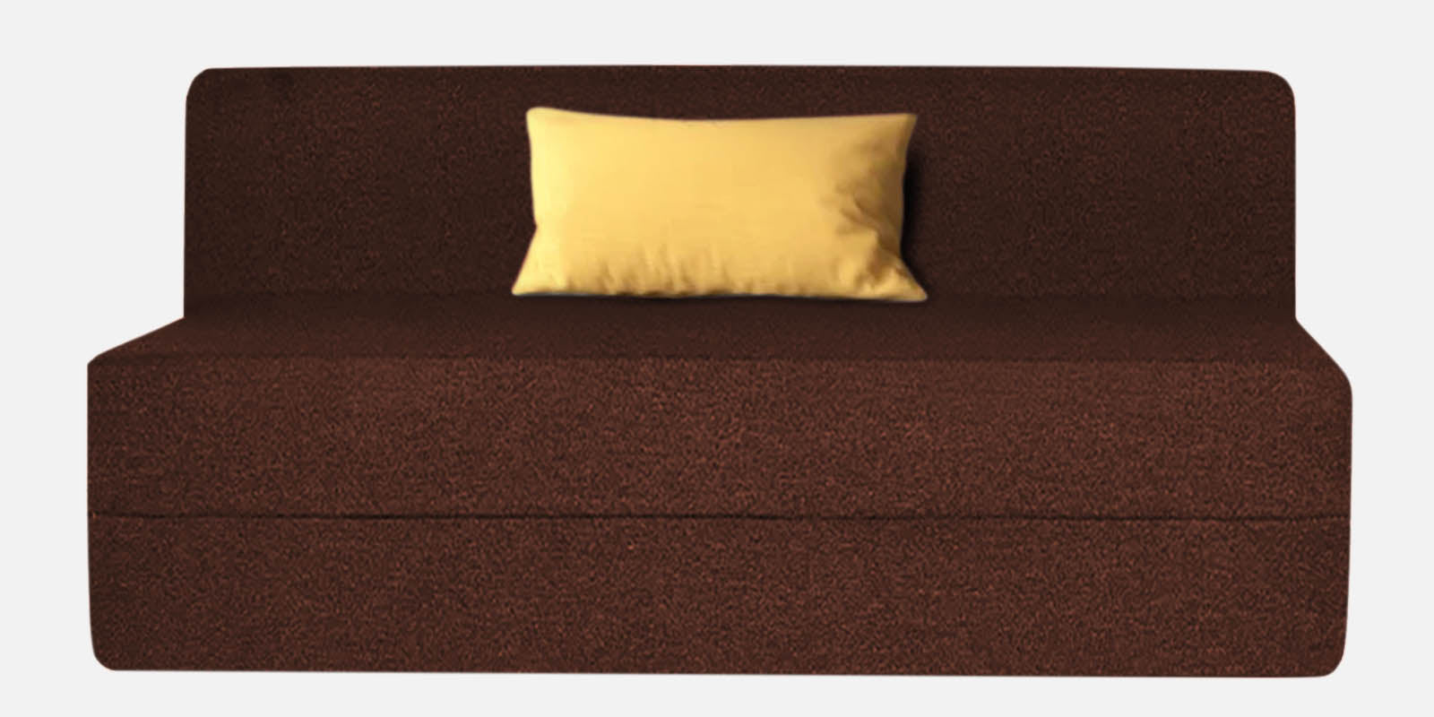 Fleepy Fabric 2 Seater Foldable Sofa Bed In Coffee Brown Colour - Febonic Living