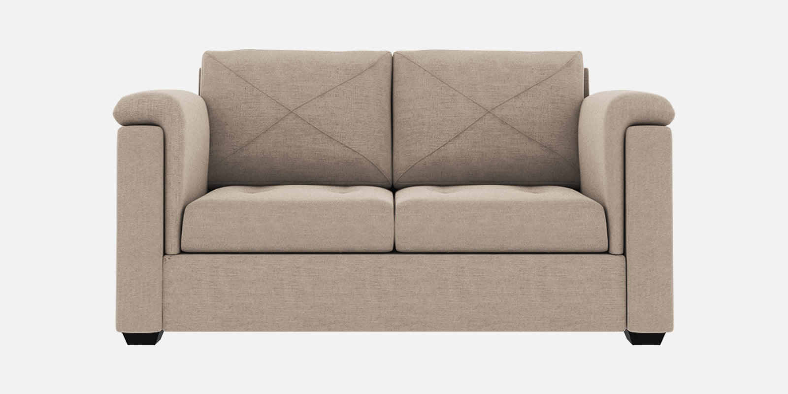 Andres Fabric 2 Seater Sofa In Khaki Beige Colour - Febonic Living