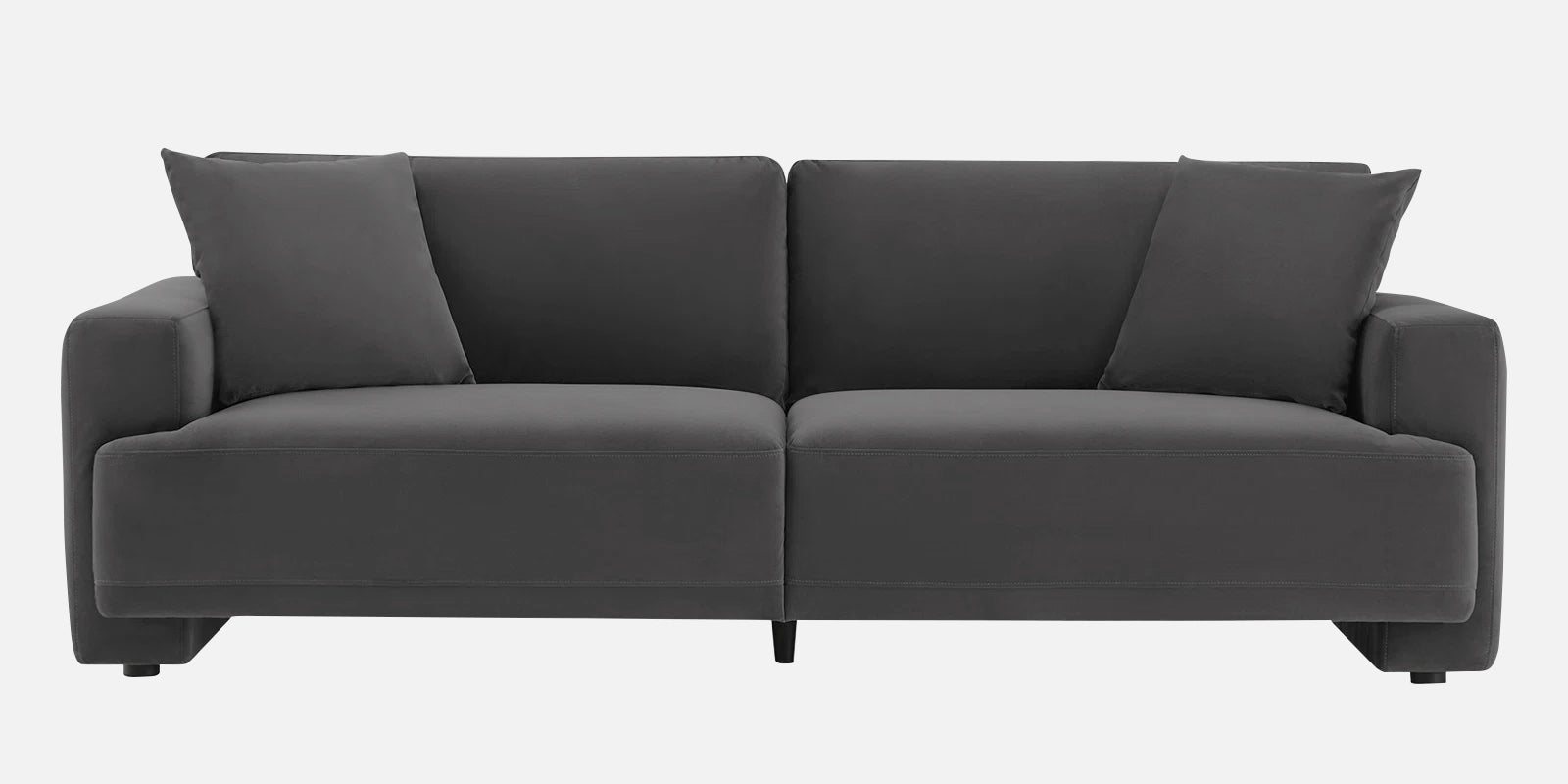 Kosta Velvet 3 Seater Sofa In Davy Grey Colour - Febonic Living