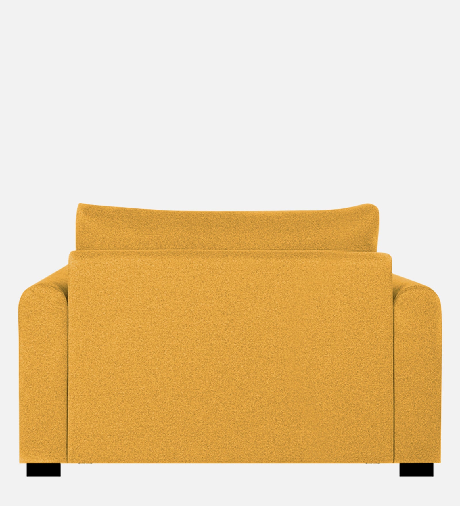Sigma Fabric 1 Seater Sofa In Bold Yellow Colour - Febonic Living