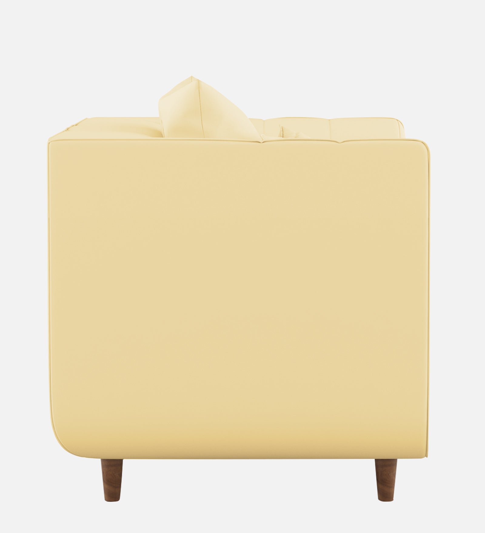 Sumo Velvet 1 Seater Sofa In Sandy Beige Colour - Febonic Living