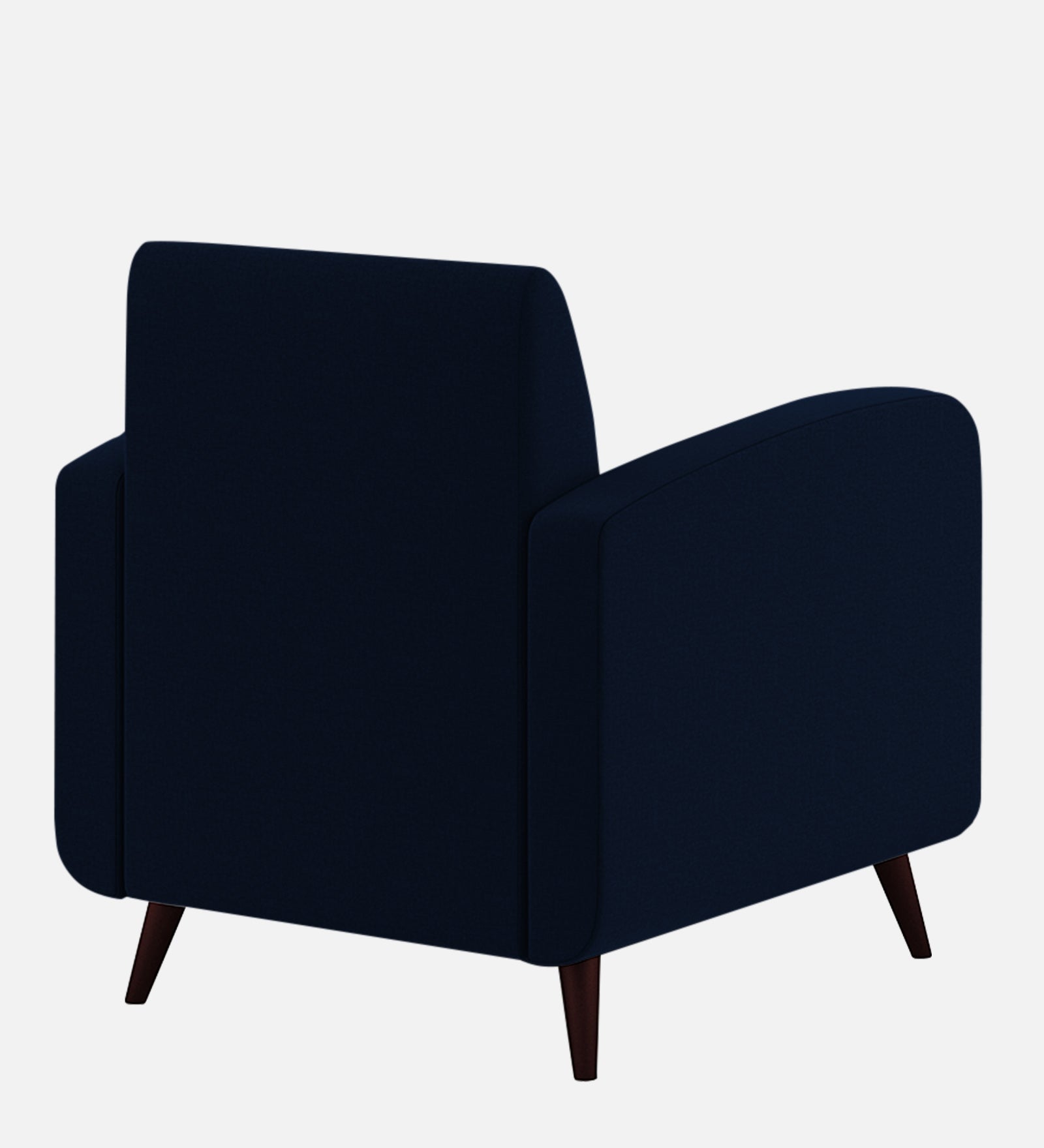 Wiki Velvet 1 Seater Sofa In Dark Blue Colour - Febonic Living
