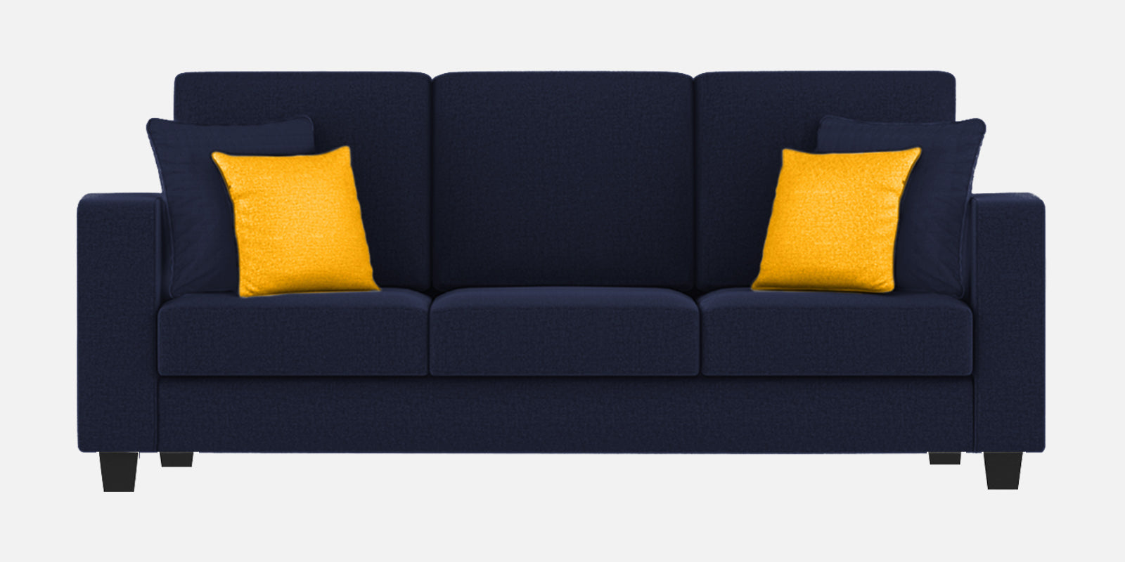 Nabi Fabric 3 Seater Sofa In Royal Blue Colour - Febonic Living