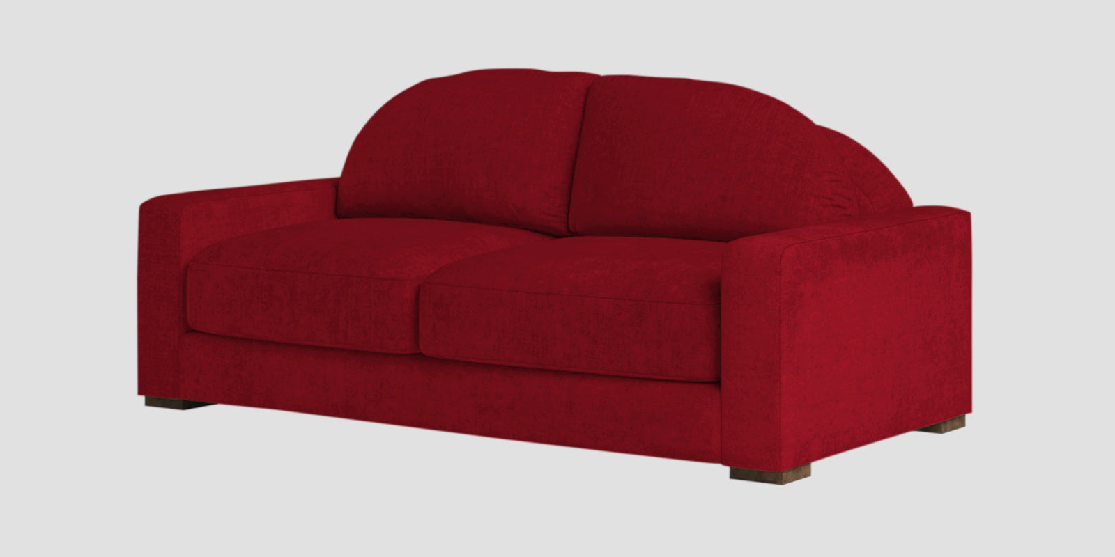 Dara Fabric 2 Seater Sofa In Ruby Red Colour - Febonic Living