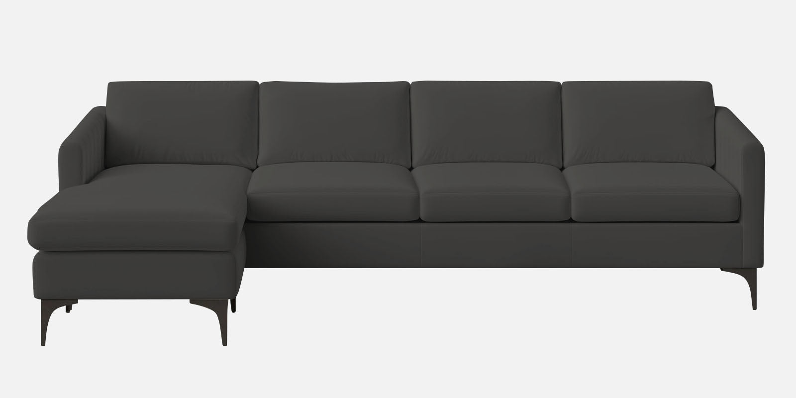 Haru Fabric RHS Sectional Sofa (3+Lounger) In Hory Grey Colour - Febonic Living