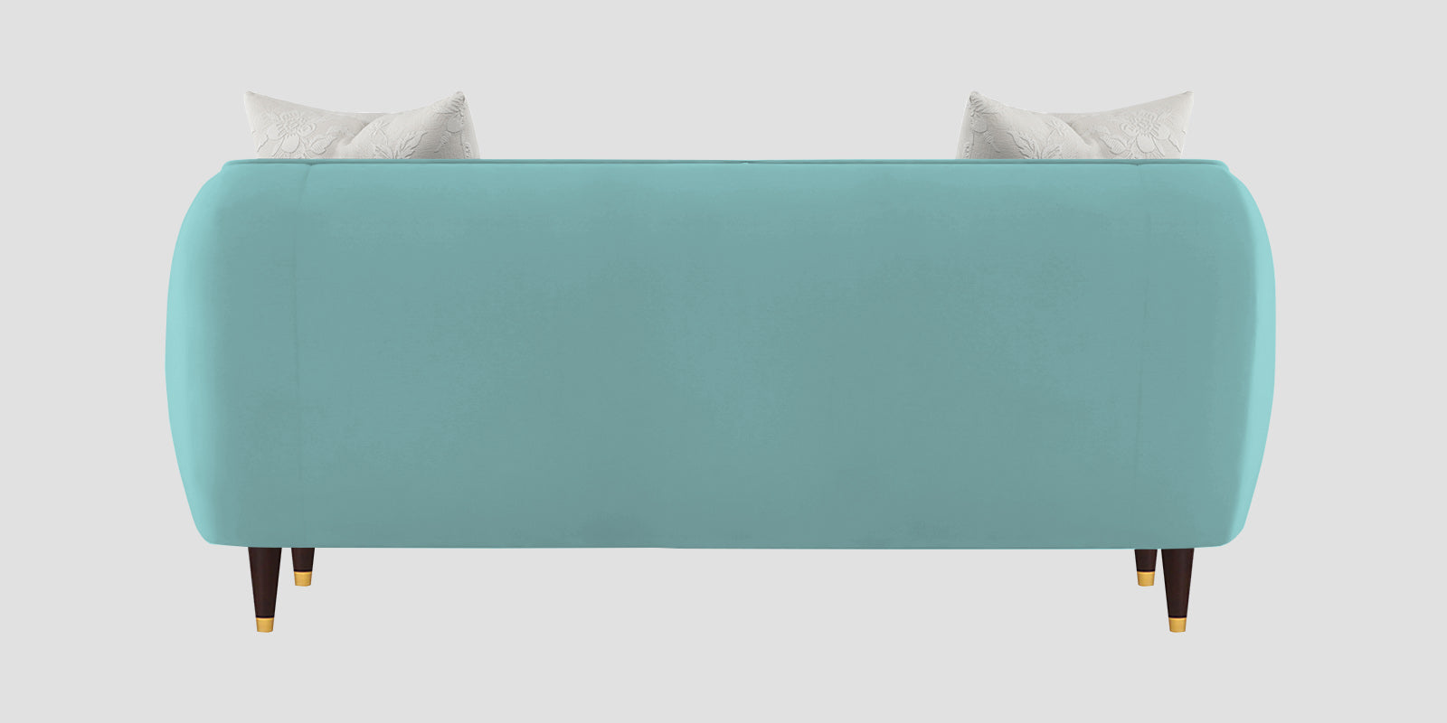 Hairo Velvet 2 Seater Sofa In Barmunda Aqua Colour - Febonic Living