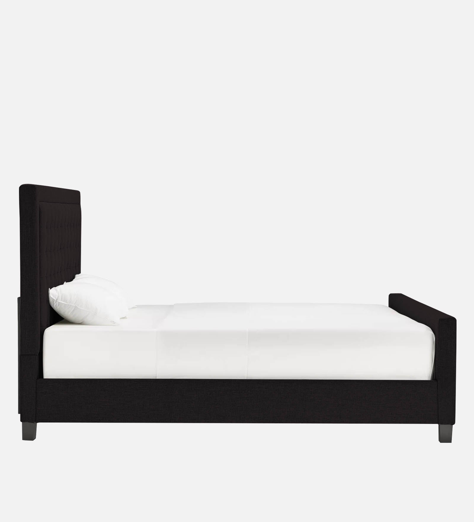 Kaster Fabric Upholstered King Size Bed In Cara Brown Colour - Febonic Living