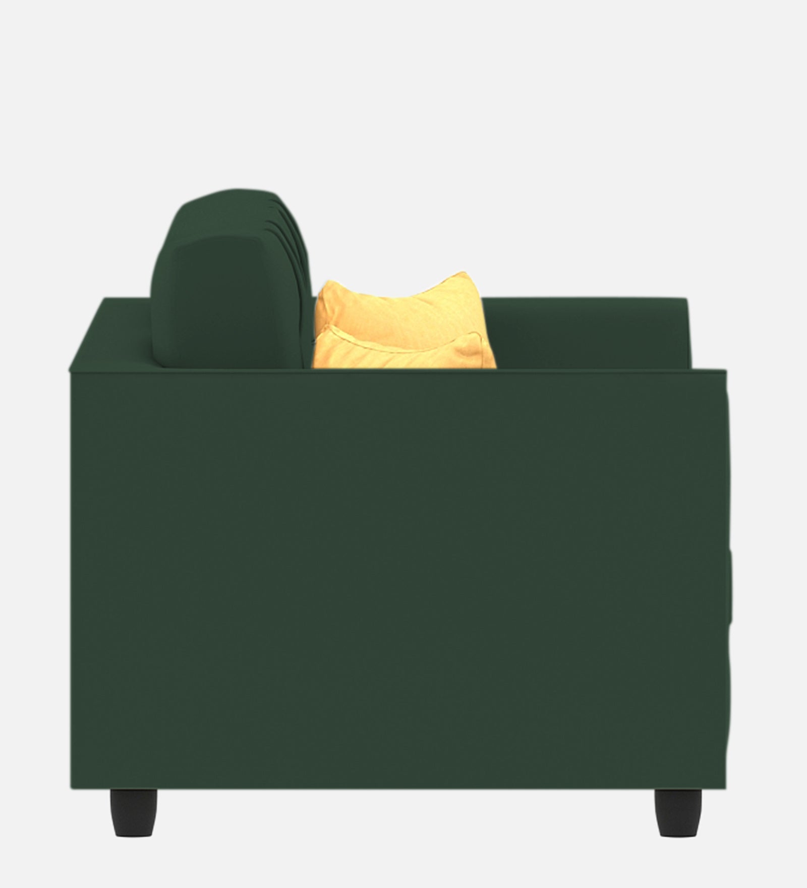 Nestin Velvet 1 Seater Sofa In Amazon Green Colour - Febonic Living
