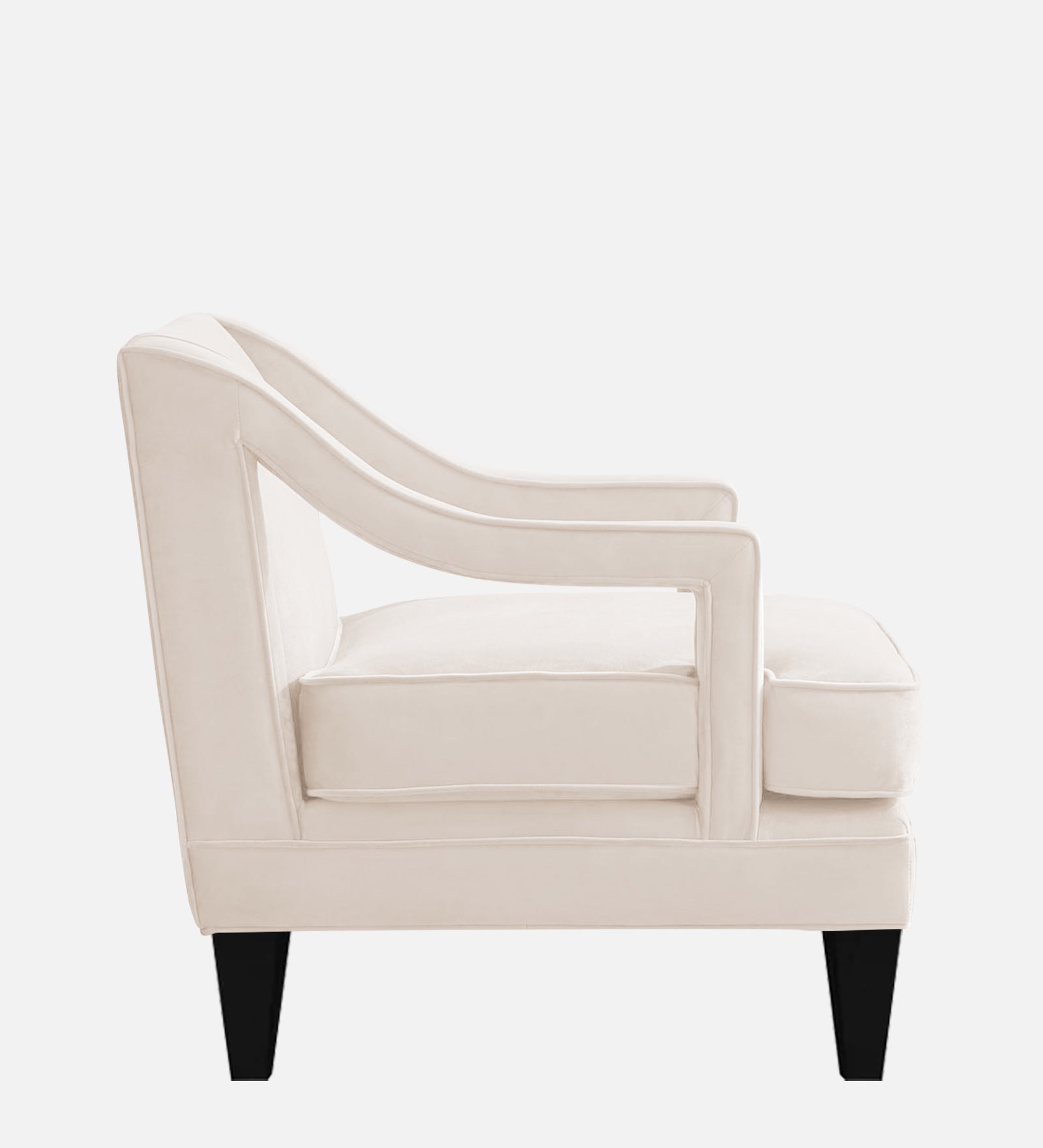 Daffy Velvet 1 Seater Sofa In Camel Beige Colour - Febonic Living