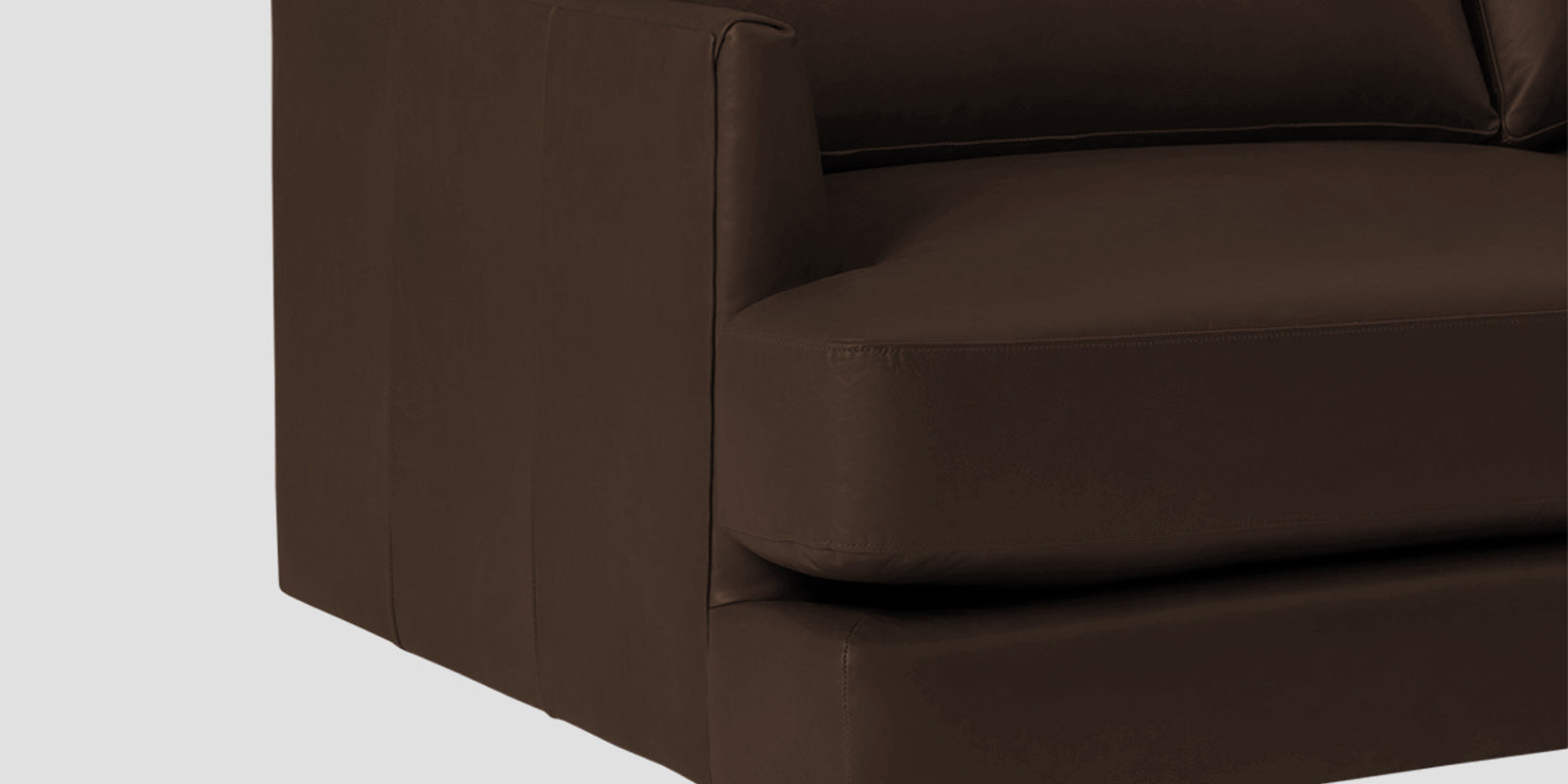 Sterio Leatherette 2 Seater Sofa In Carob Brown Colour - Febonic Living