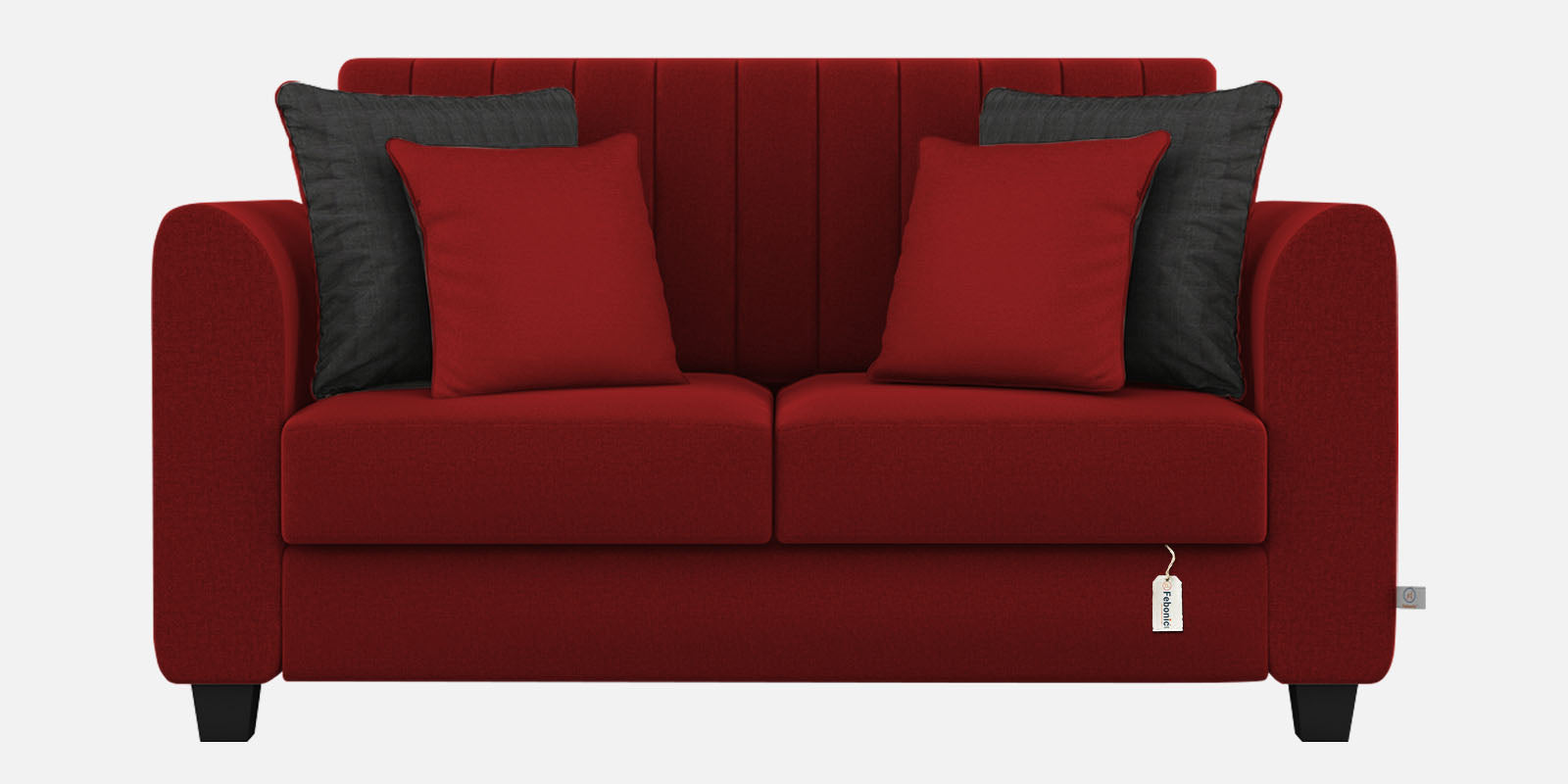 Cosmic Fabric 2 Seater Sofa In Blood Maroon Colour - Febonic Living