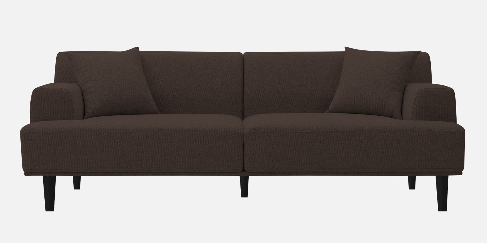 Cobby Fabric 3 Seater Sofa In Coco Brown Colour - Febonic Living
