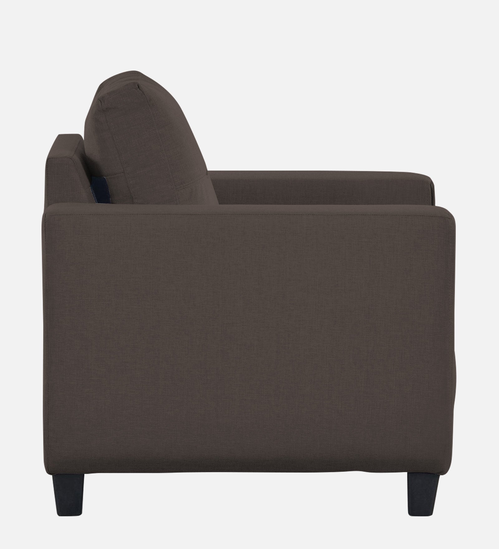 Perry Fabric 1 Seater Sofa In Caspa Brown Colour - Febonic Living