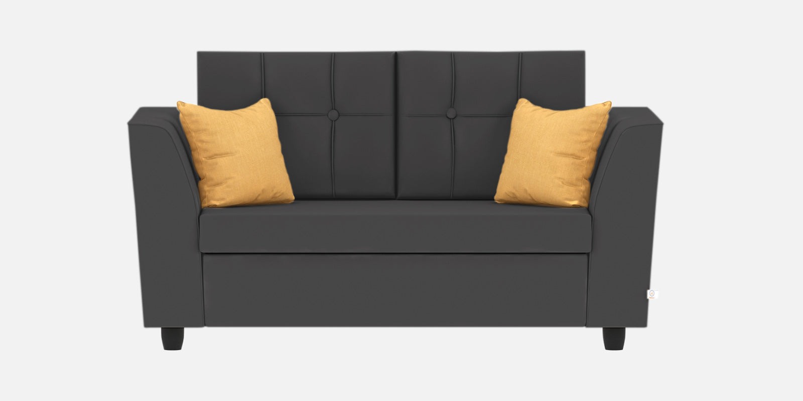 Nestin Velvet 2 Seater Sofa In Davy Grey Colour - Febonic Living
