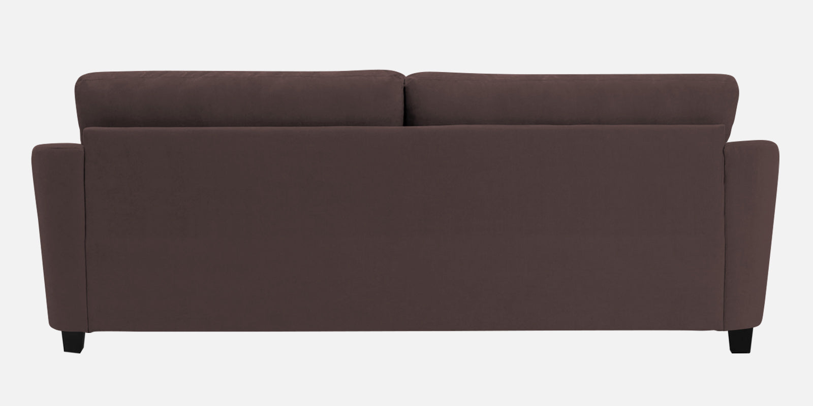 Mulan Fabric 3 Seater Sofa In Night Brown Colour - Febonic Living